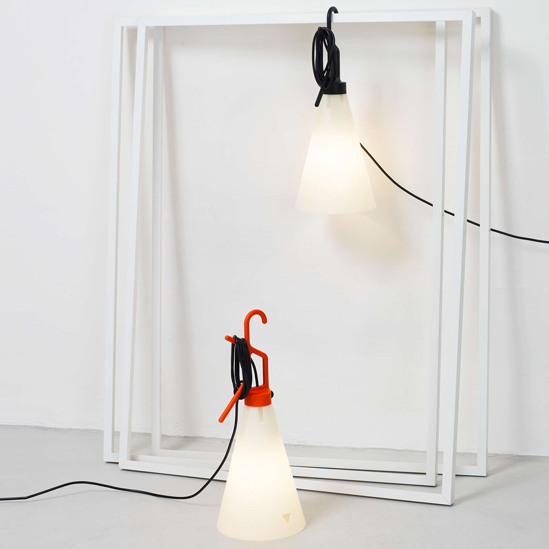 flos mayday leuchte orange schwarz 82748