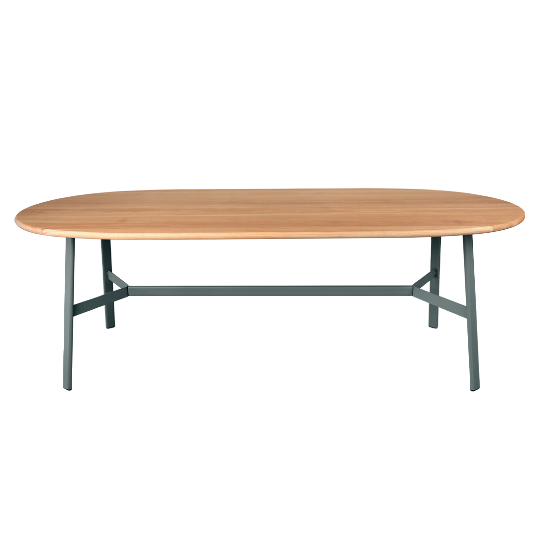 Fermob - So'O Ovaler Tisch Eiche 220x95 cm gewittergrau