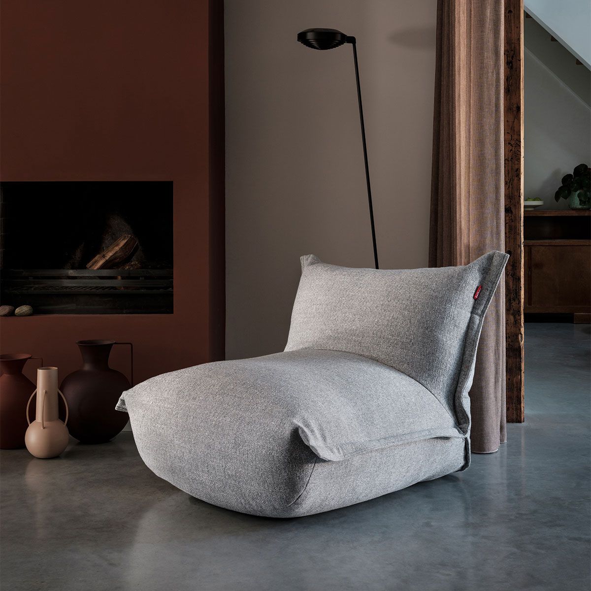 Fatboy - The BonBaron Slim Boucle recycled Sessel grau