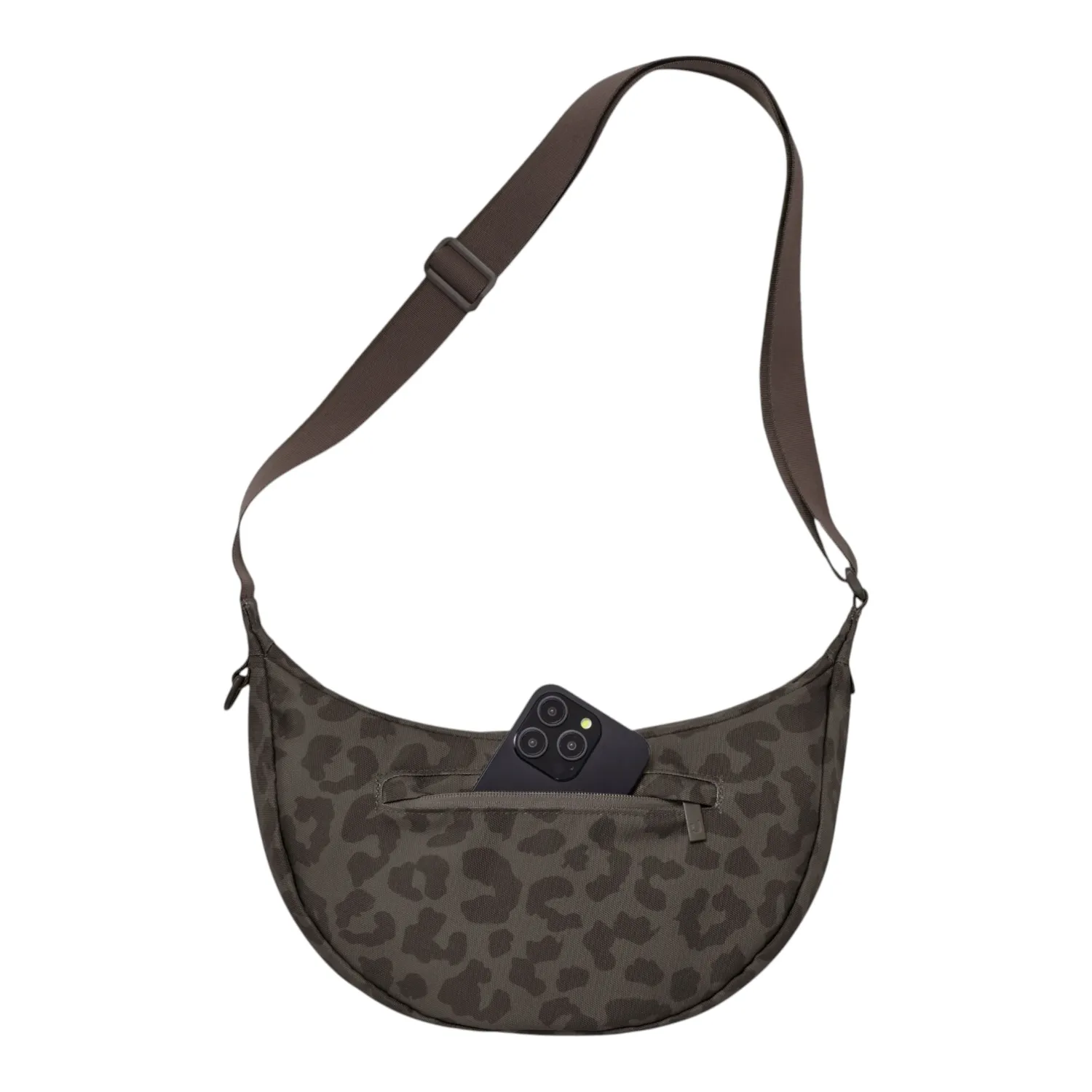 Johnny Urban - Ally Medium Half Moon Bag brown leo