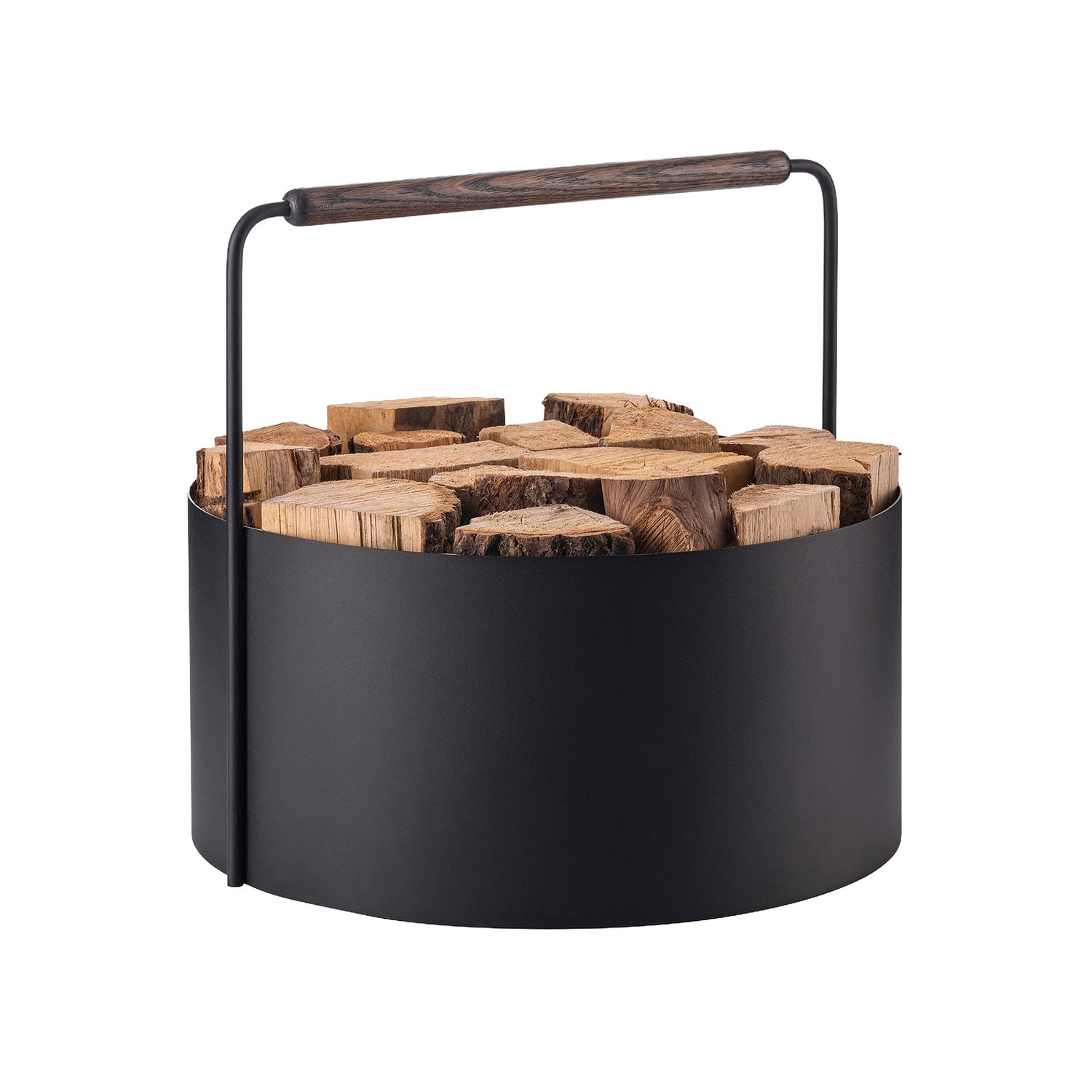 blomus ASHI Holkkorb oak L 67078 mit Holz 104569