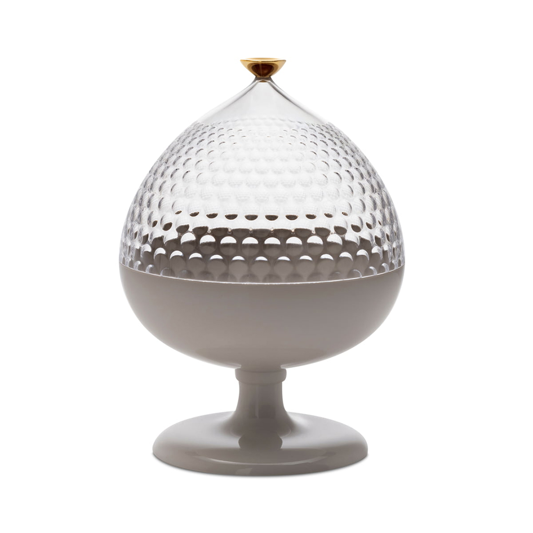 kartell pumo aufbewahrungsschale transparent weiss 74421