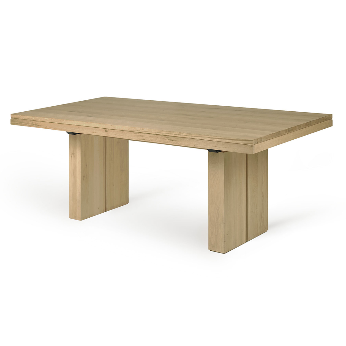 ethnicraft double eichenholz tisch eingezogen schraeg 88806