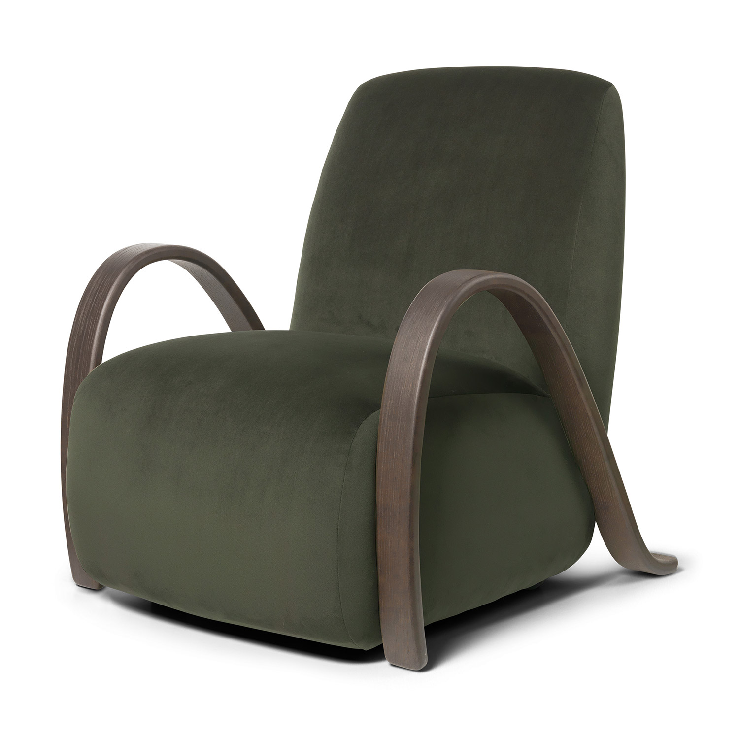 ferm living buur lounge chair velvet 96170