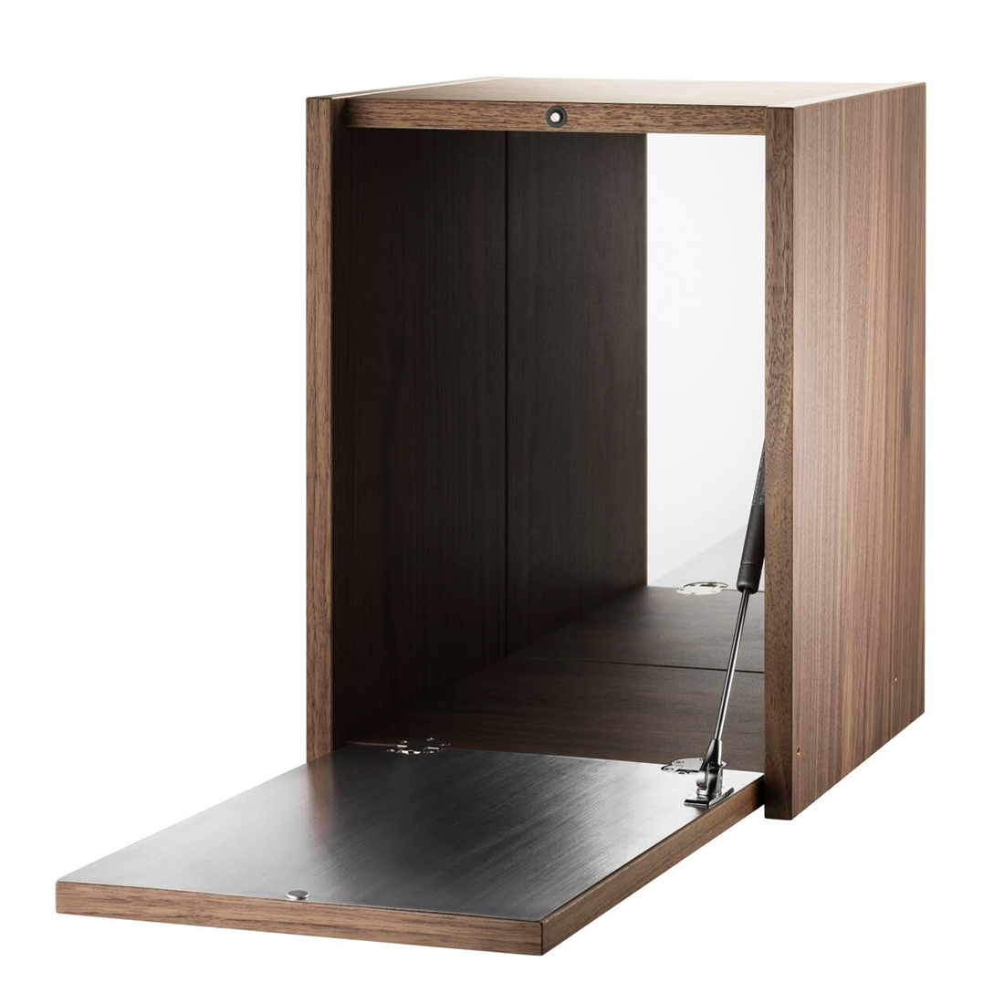 string regal schrankelement klein offen walnuss 78701