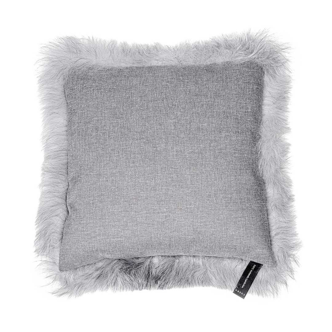 cuero lampskin kissen grau rueckeseite 76314