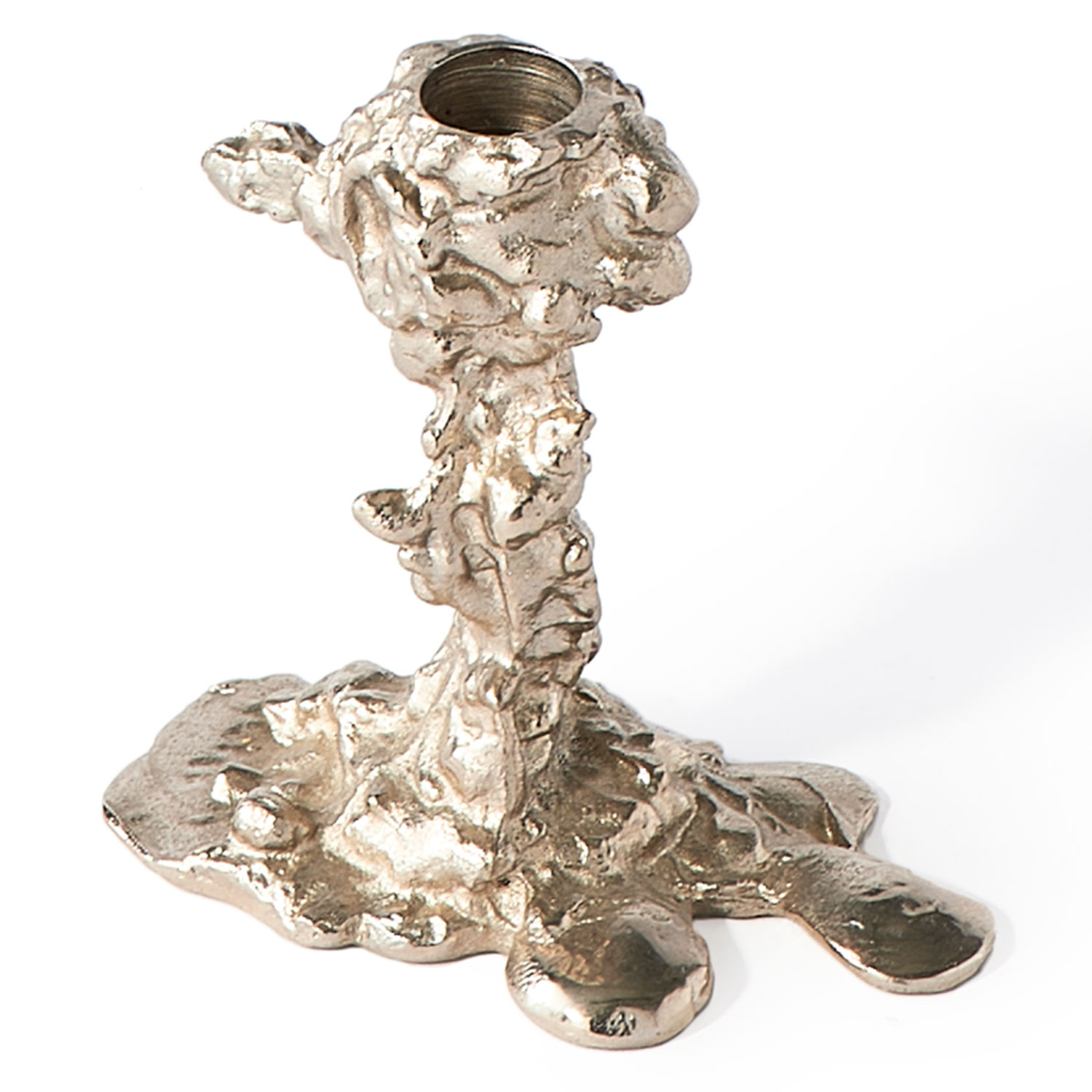 pols potten drip kerzenstaender silber s 95181