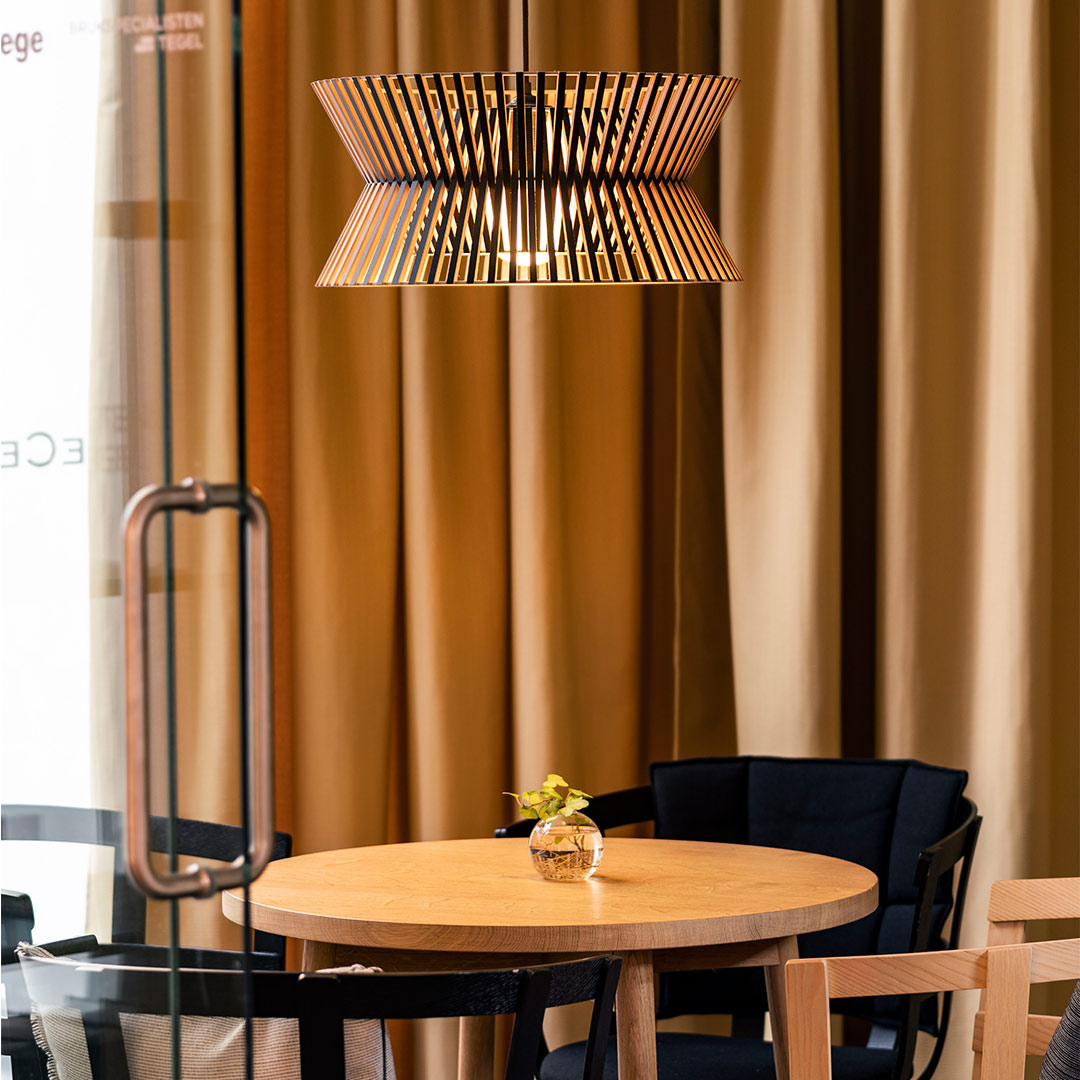 secto design 6000 kontro pendelleuchte walnuss lampe 72114