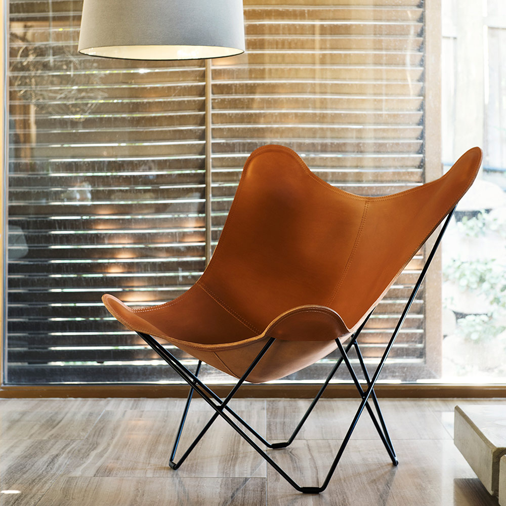 cuero design pampa mariposa butterfly chair 67869