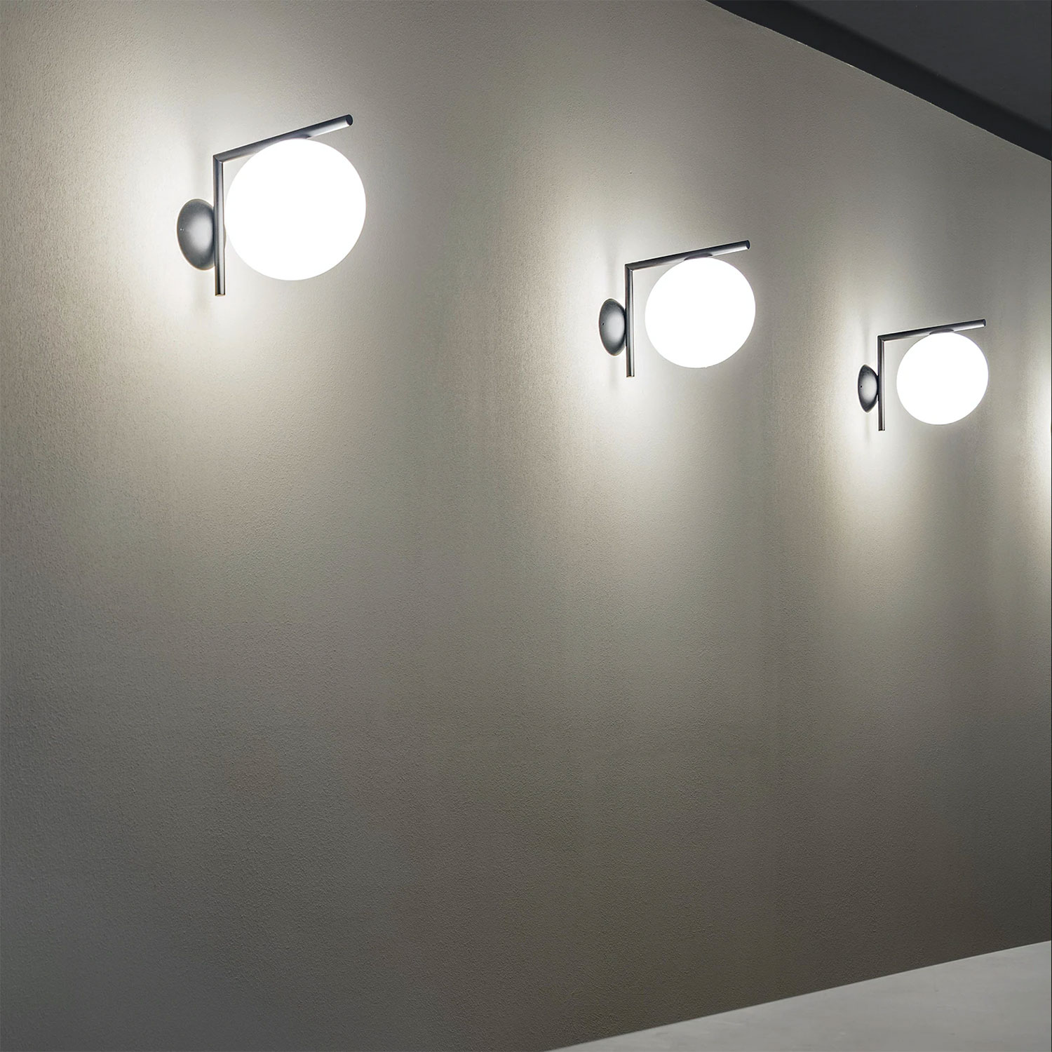 flos ic wall outdoor chrom gruppe 73696