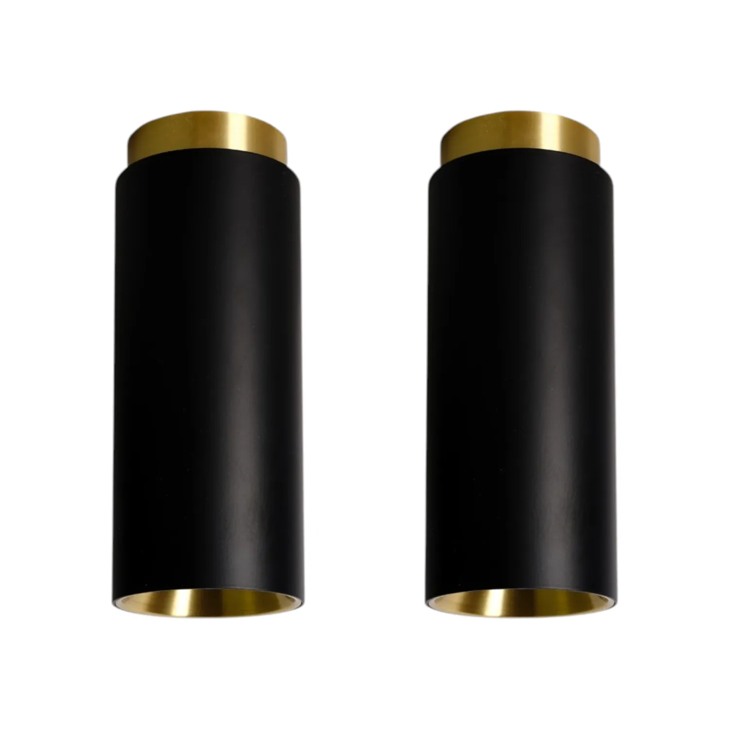 DCW - Tobo Deckenleuchte Ø 6,5 cm schwarz/schwarz 2er-Pack