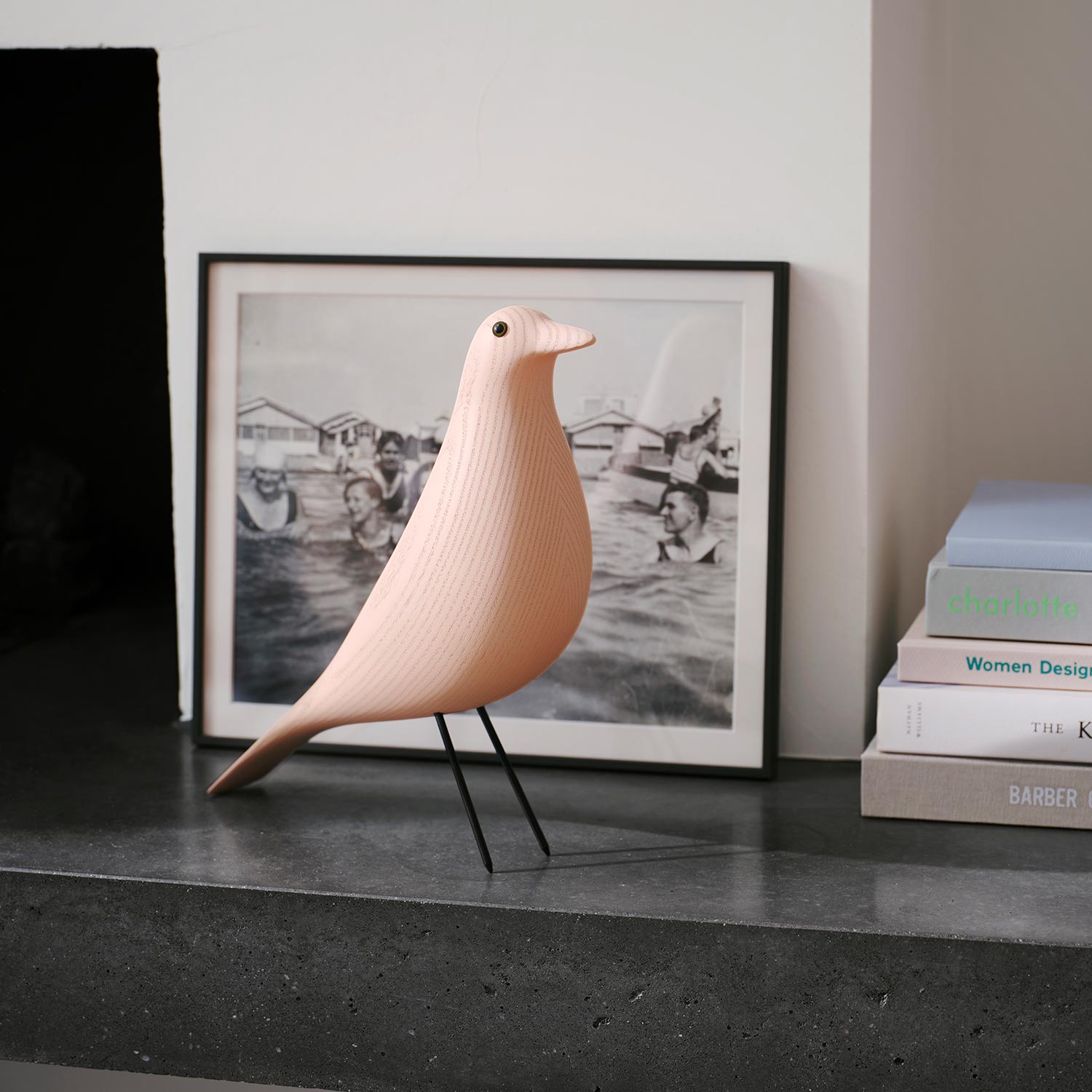 vitra eames house bird zartrose gebeizt deko 97133