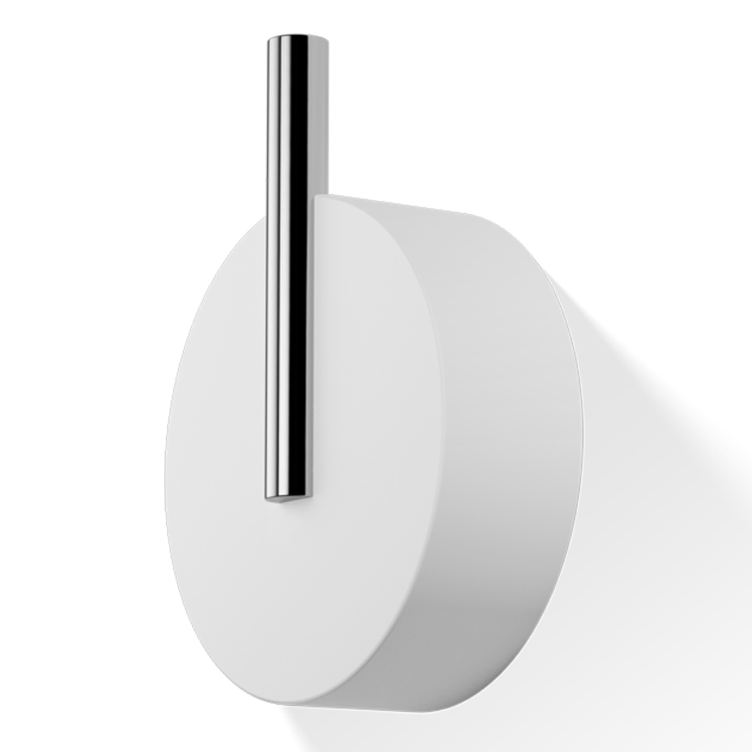 0972754 Stone Wandhaken gro chrom wei Decor Walther