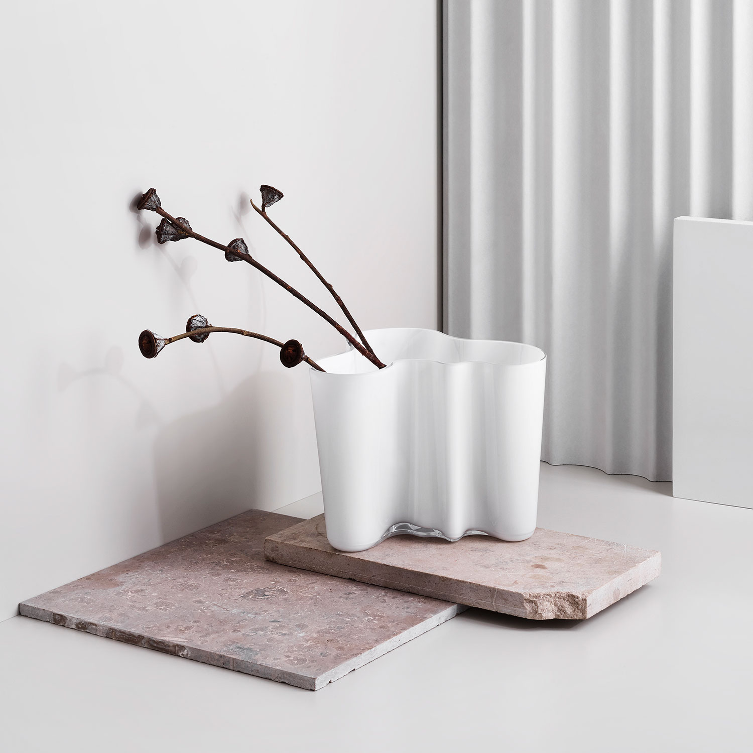 iittala Aalto blumenvase weiss 95 mm 103222