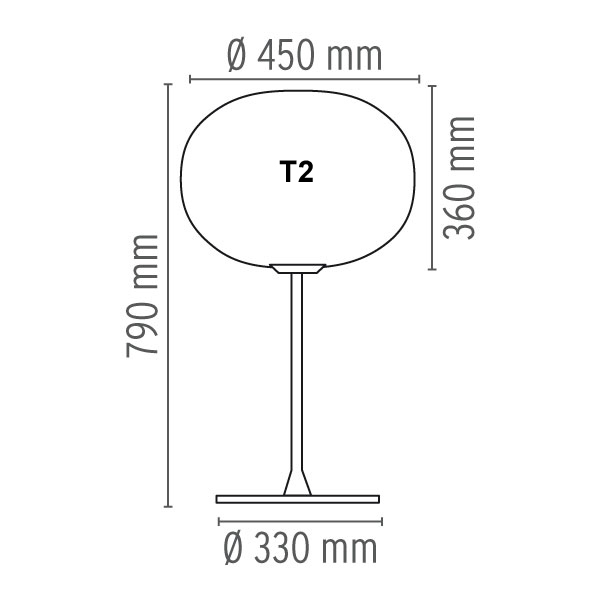 Glo ball T2 Abmessungen 18345