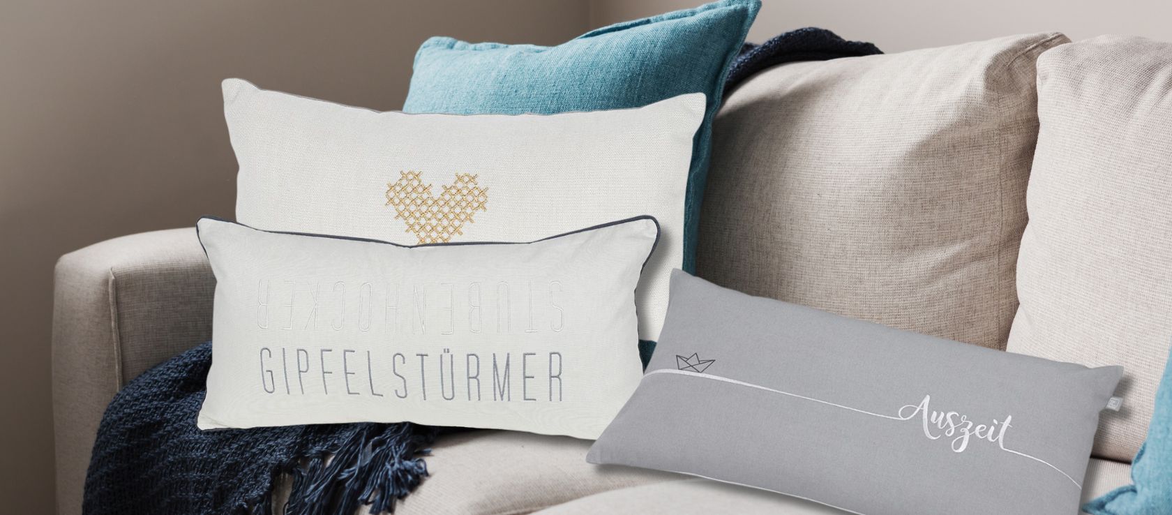 Kategorie Headerbanner Marken RaederDesign Kissen