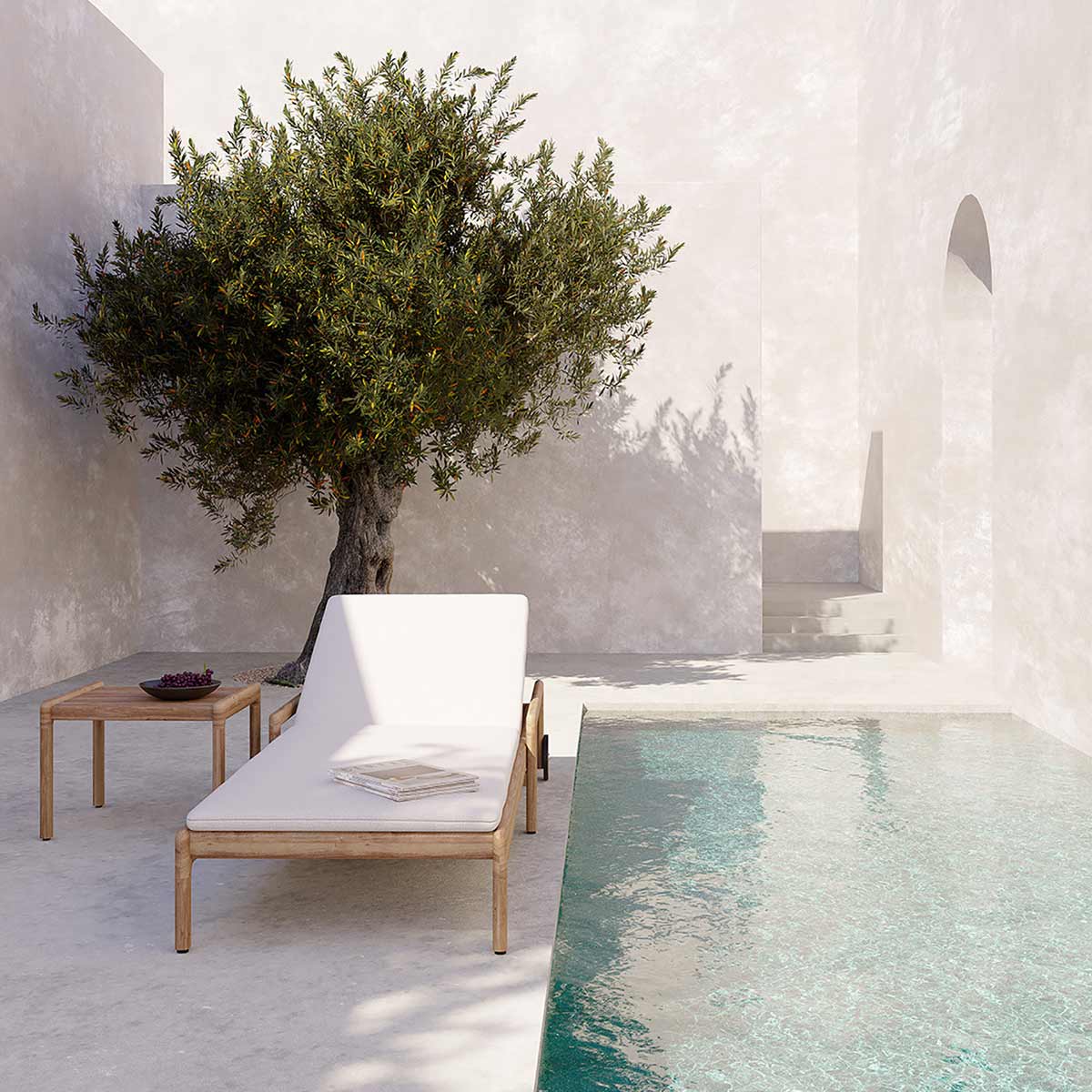 ethnicraft liegestuhl verstellbar 10256 life style hinterhof 85761