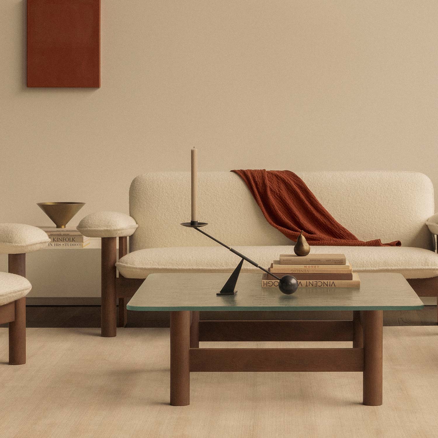 audo interconnect small messing bruniert couchtisch 105931