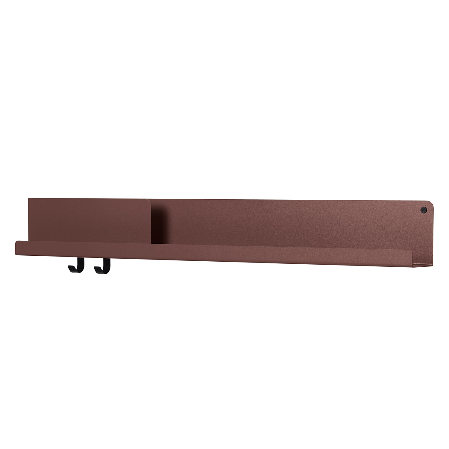 muuto folded shelf large deep red muuto 93796