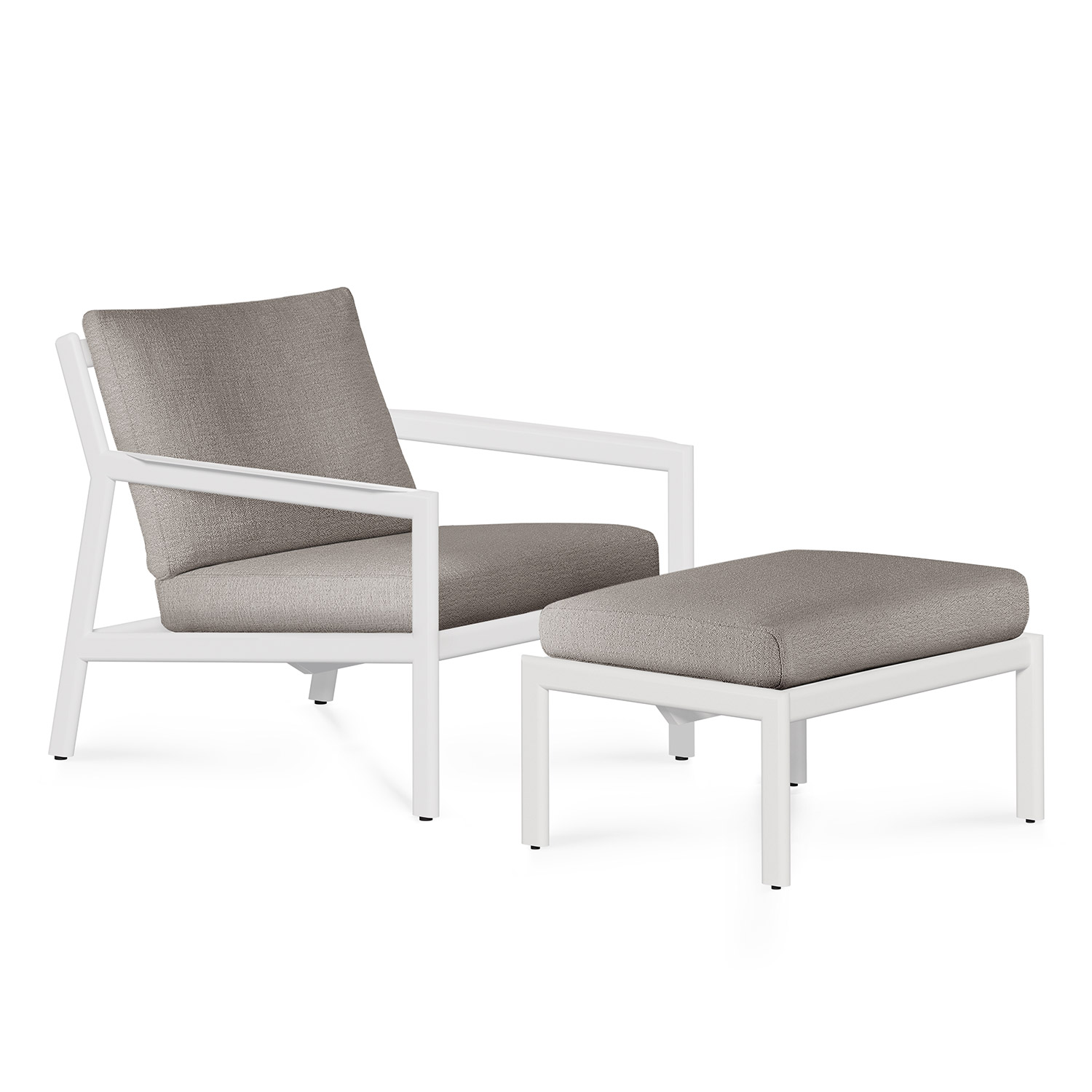 ethnicraft jack hocker alu mit loungesessel 98860