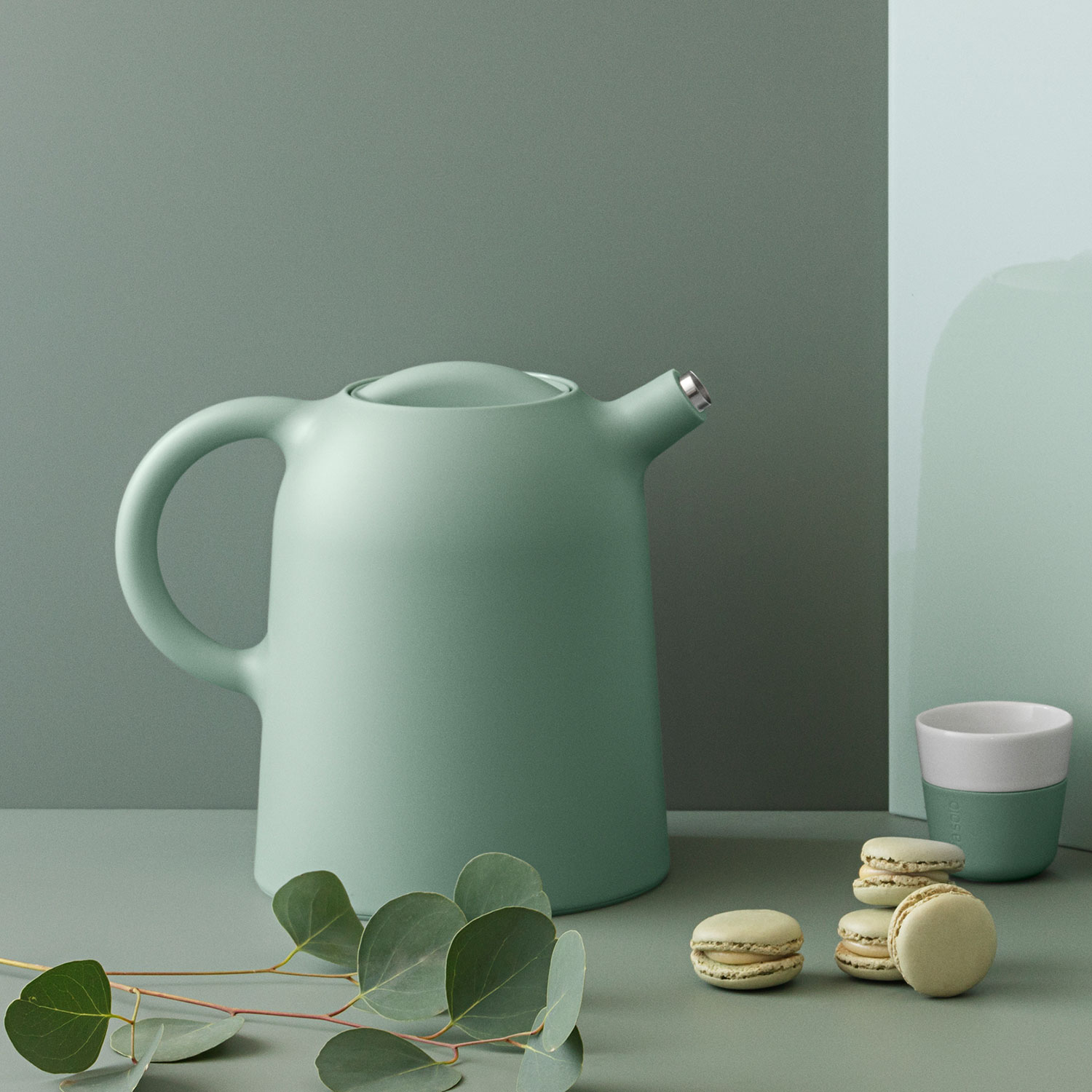 thimble isolierkanne faded green eva solo 59872