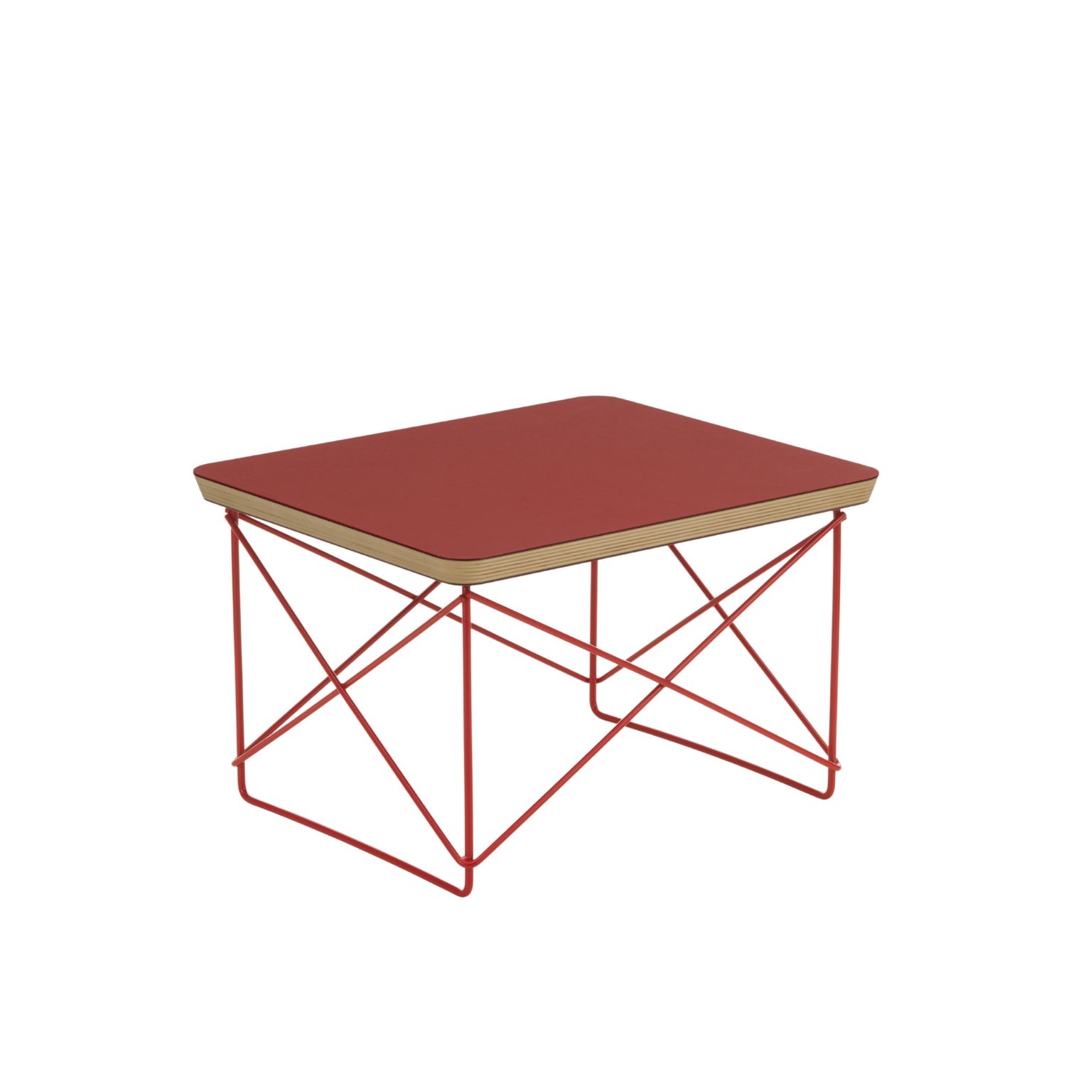 Vitra - Occasional Table LTR Linoleum dark brick/classic red