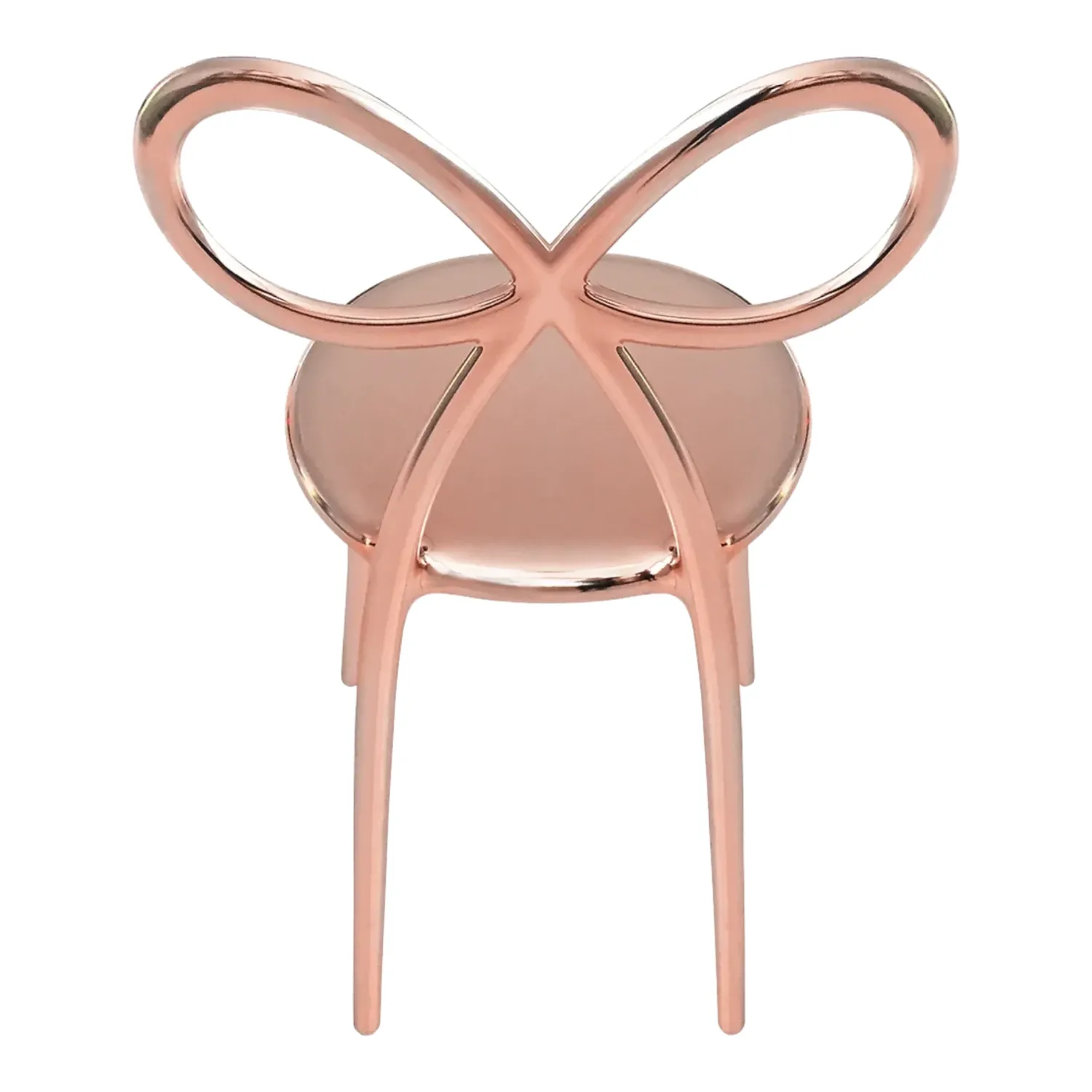 Qeeboo - Ribbon Stuhl Metal Finish pink gold