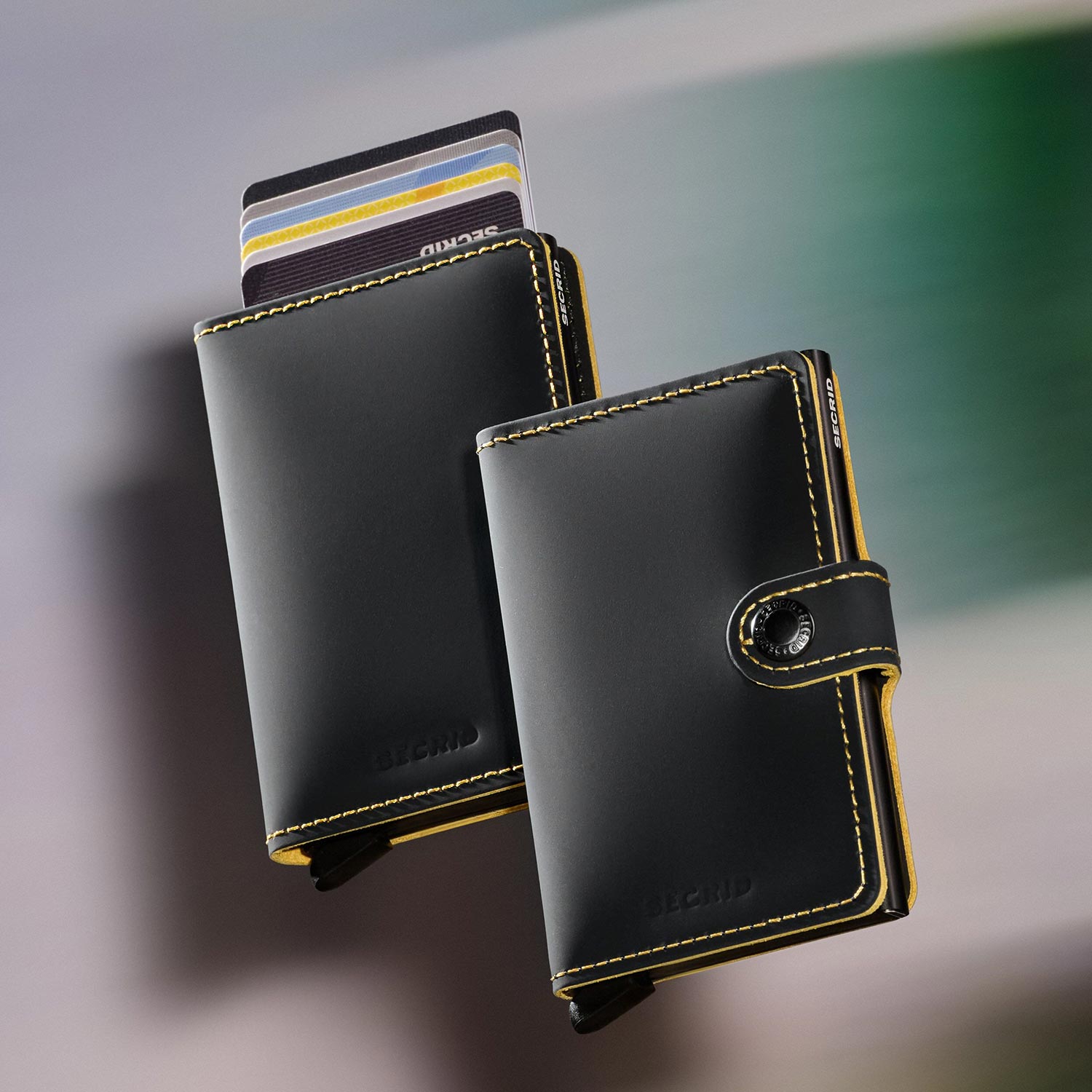 secrid slimwallet Geldboerse matte black ochre 104830
