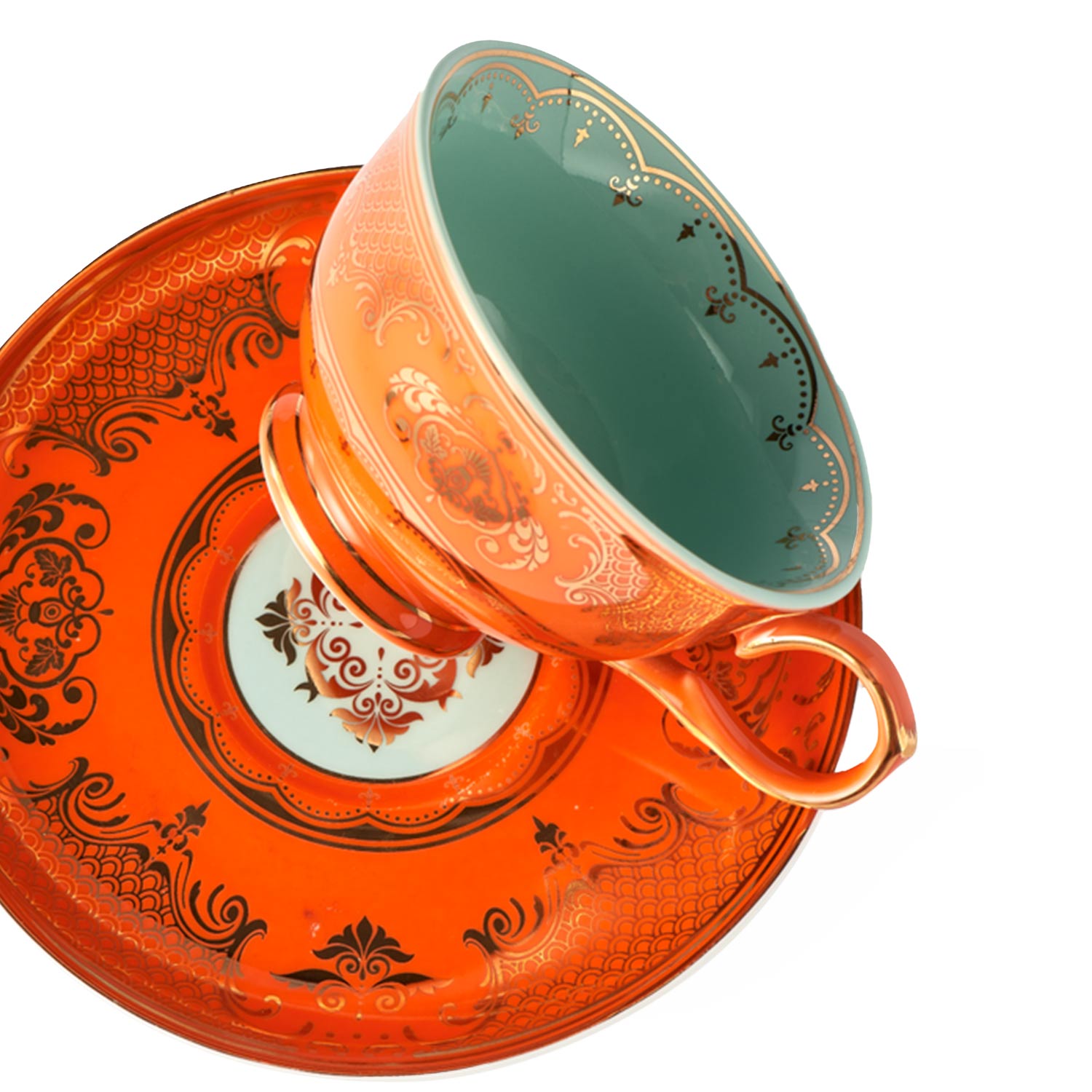 pols potten grandpa teetassen orange liegend 95856