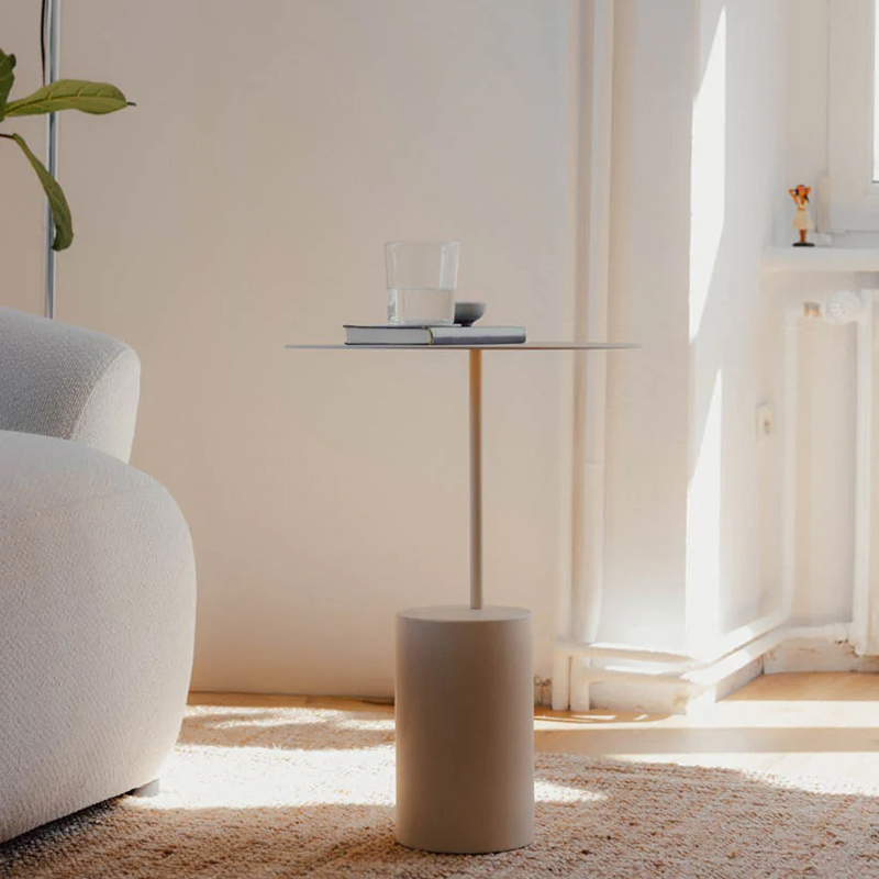 Metallbude - Ciro Beistelltisch weiß