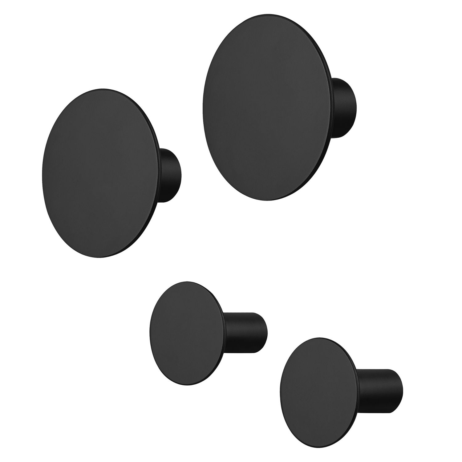 blomus - PONTO Wandhaken 4er Set schwarz