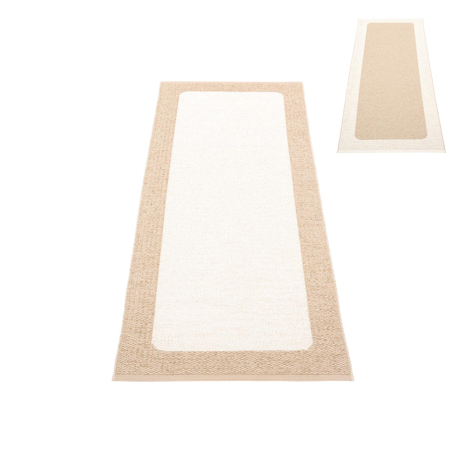 pappelina ilda teppich beige vanilla wendeteppich 78957