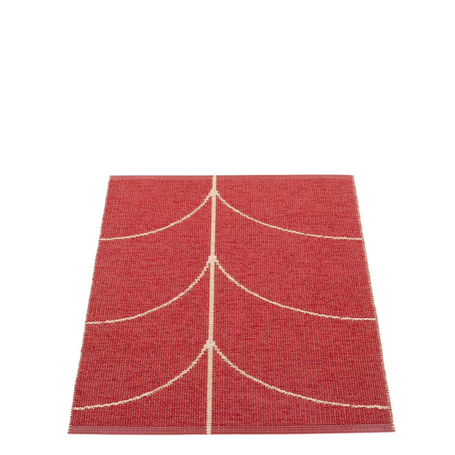 Pappelina - Leif Teppich 70x90 cm berry/beige