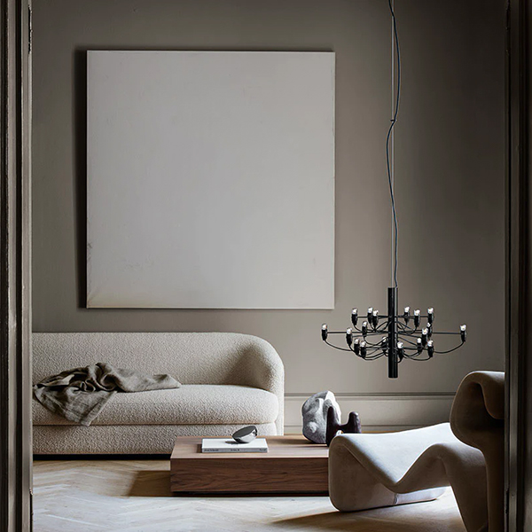 leuchte 2097 18 schwarz lounge ecke flos 64073