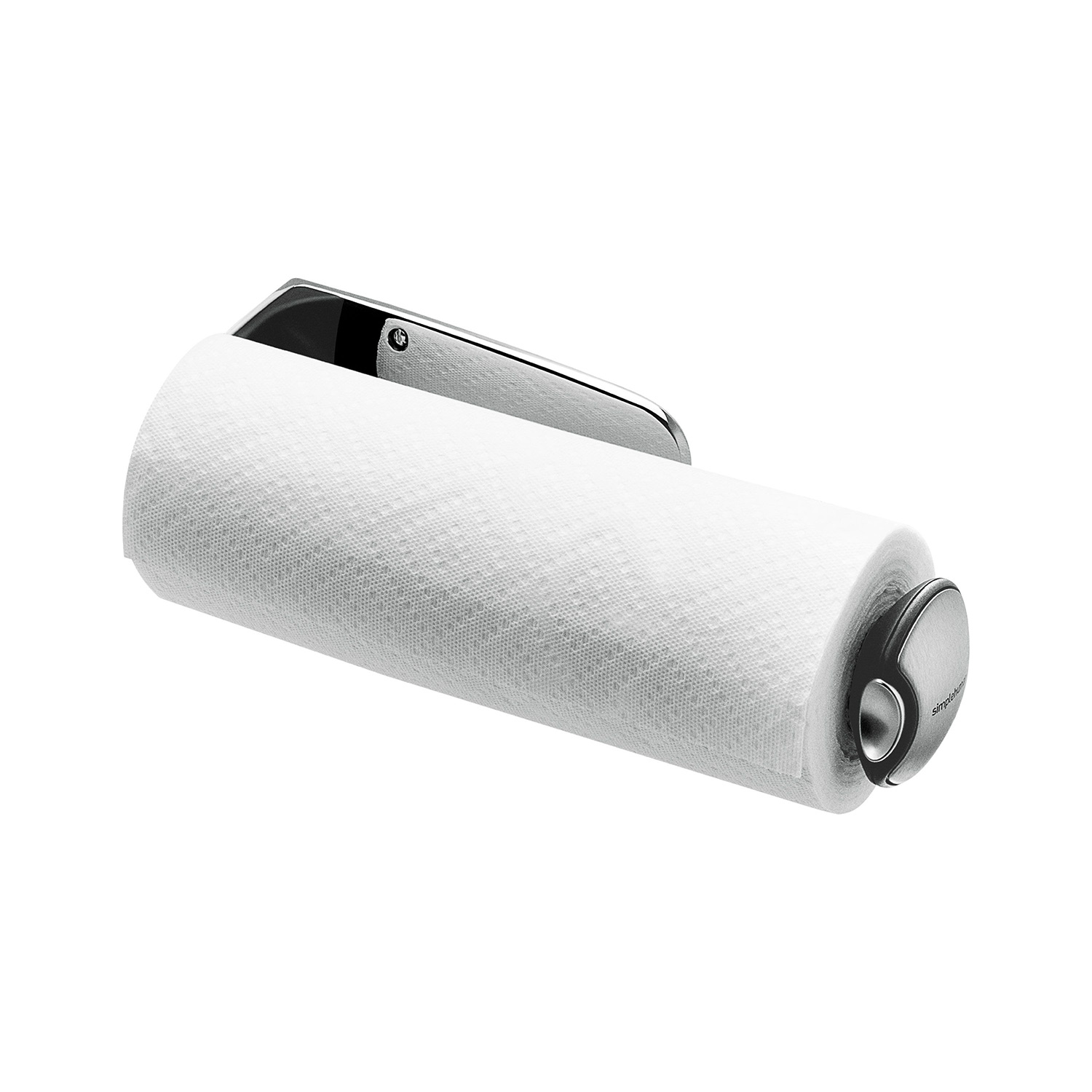 simplehuman kuechenrollenhalter mit wandhalterung seitlich 98380