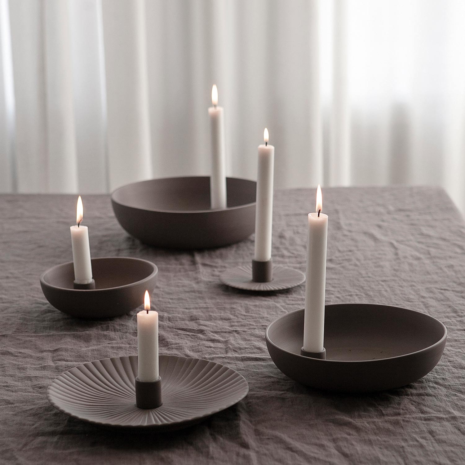 lidatorp kerzenhalter braun storefactory L kerzen auswahl 84422