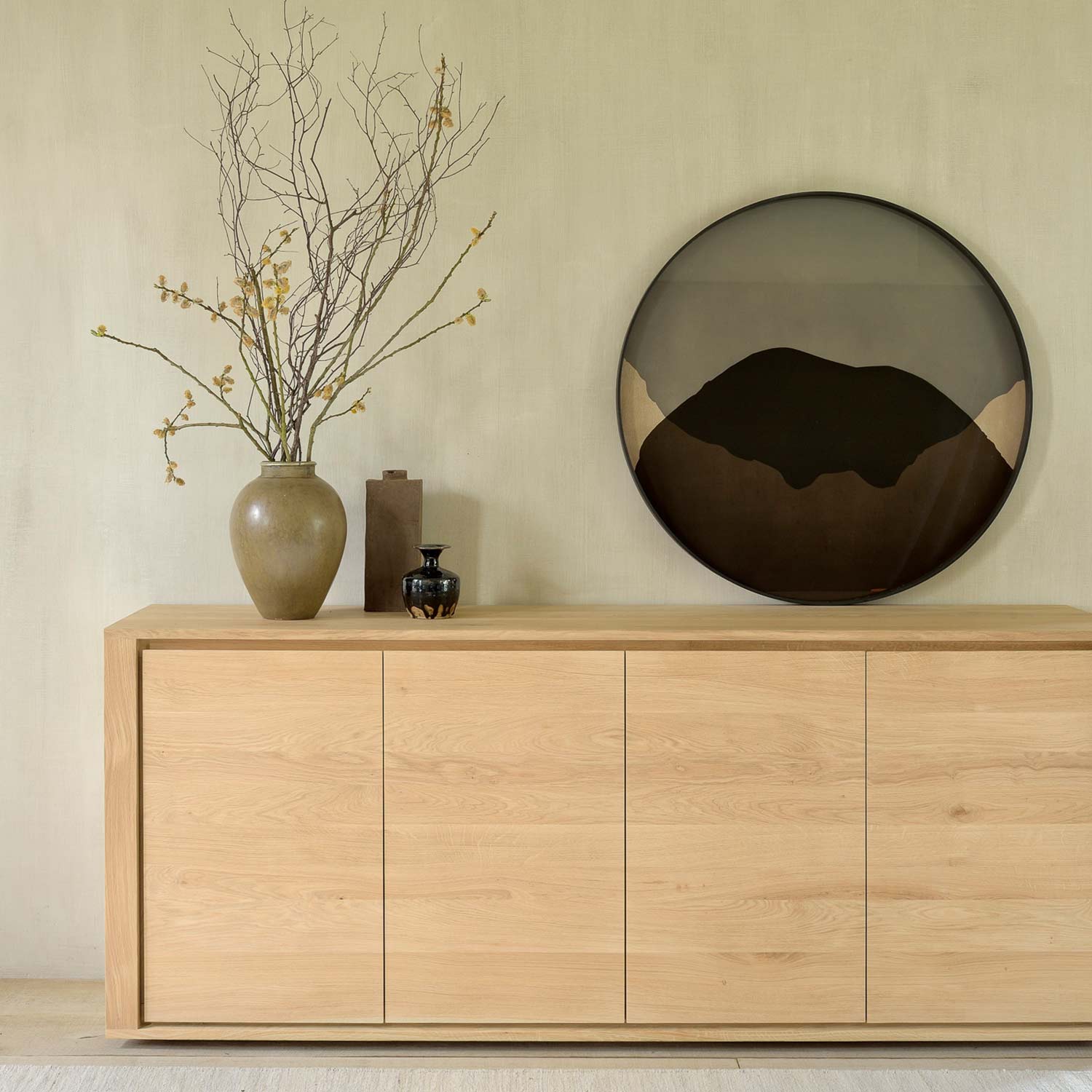 ethnicraft shadow anrichte metallbeine ambiente 51373 tablett 88286