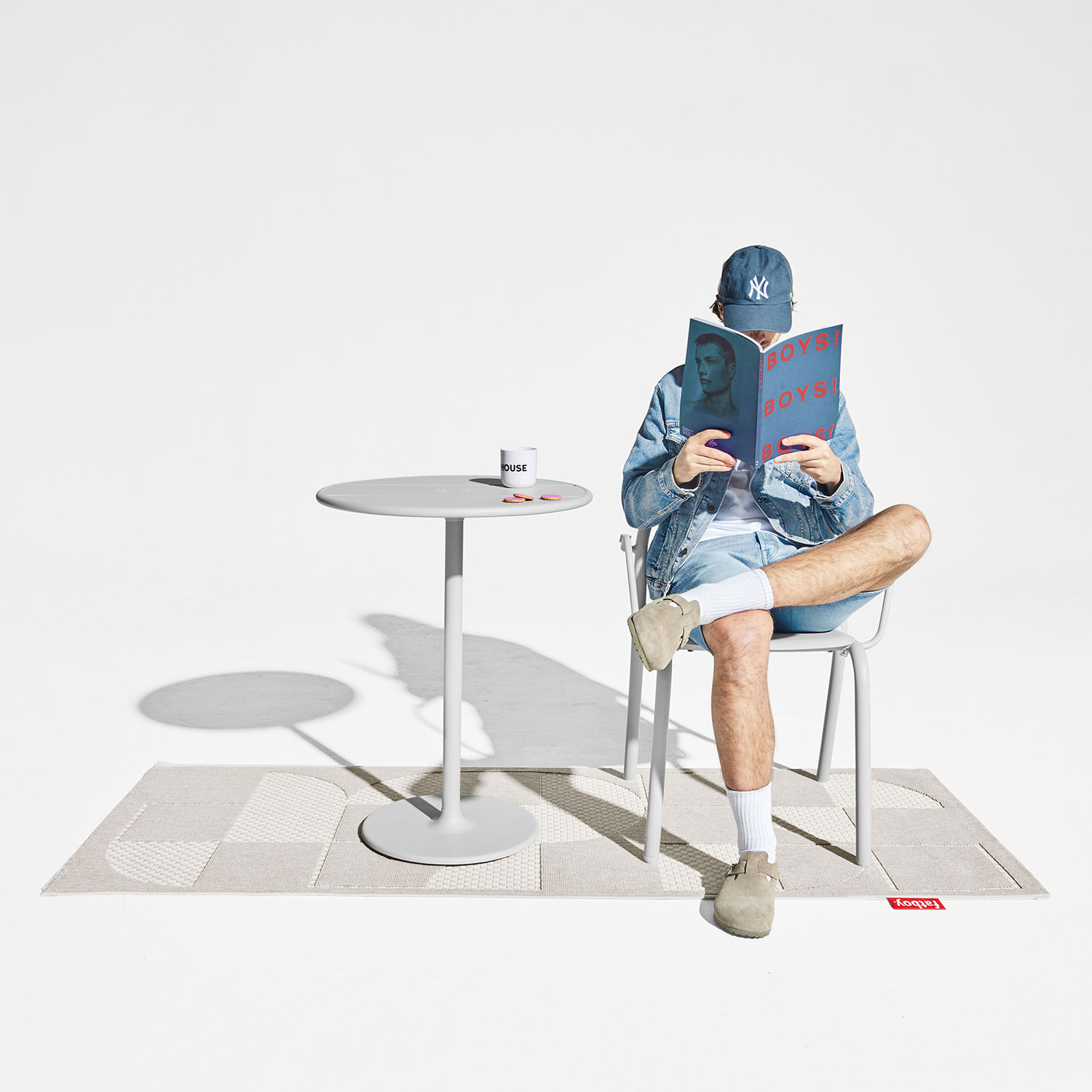 fatboy carpretty catwalk jigsaw cream white outdoorteppich 99856