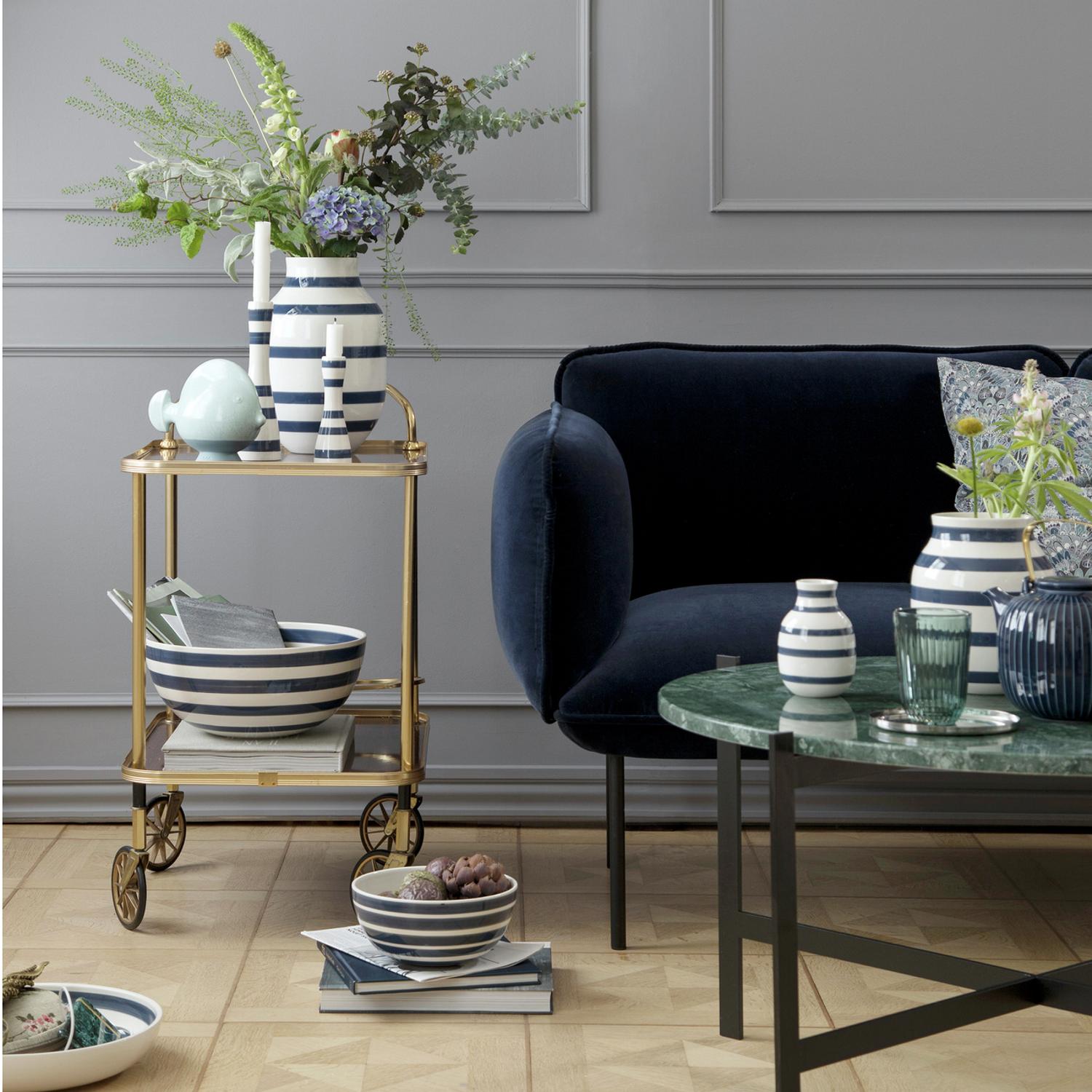 Khler 17280 Omaggio Vase stahlblau 1 32617