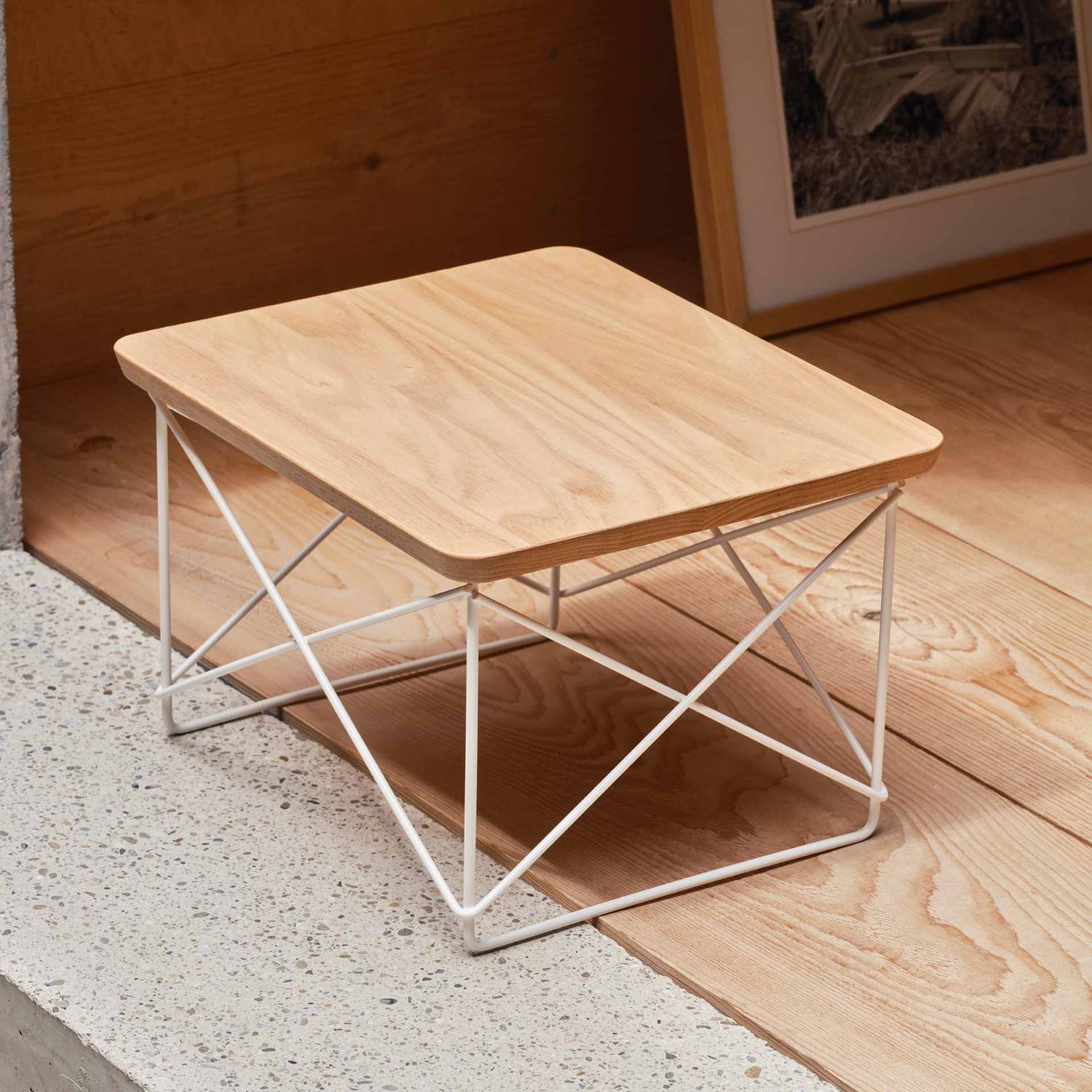 Vitra - Occasional Table LTR Kastanie natur/Edelstahl