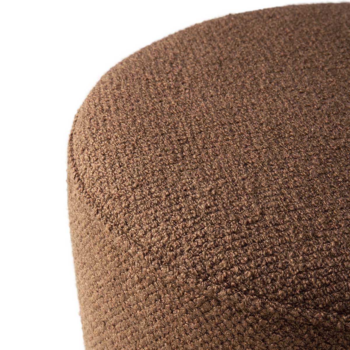 ethnicraft barrow sitzhocker dunkel closeup stoff 85452