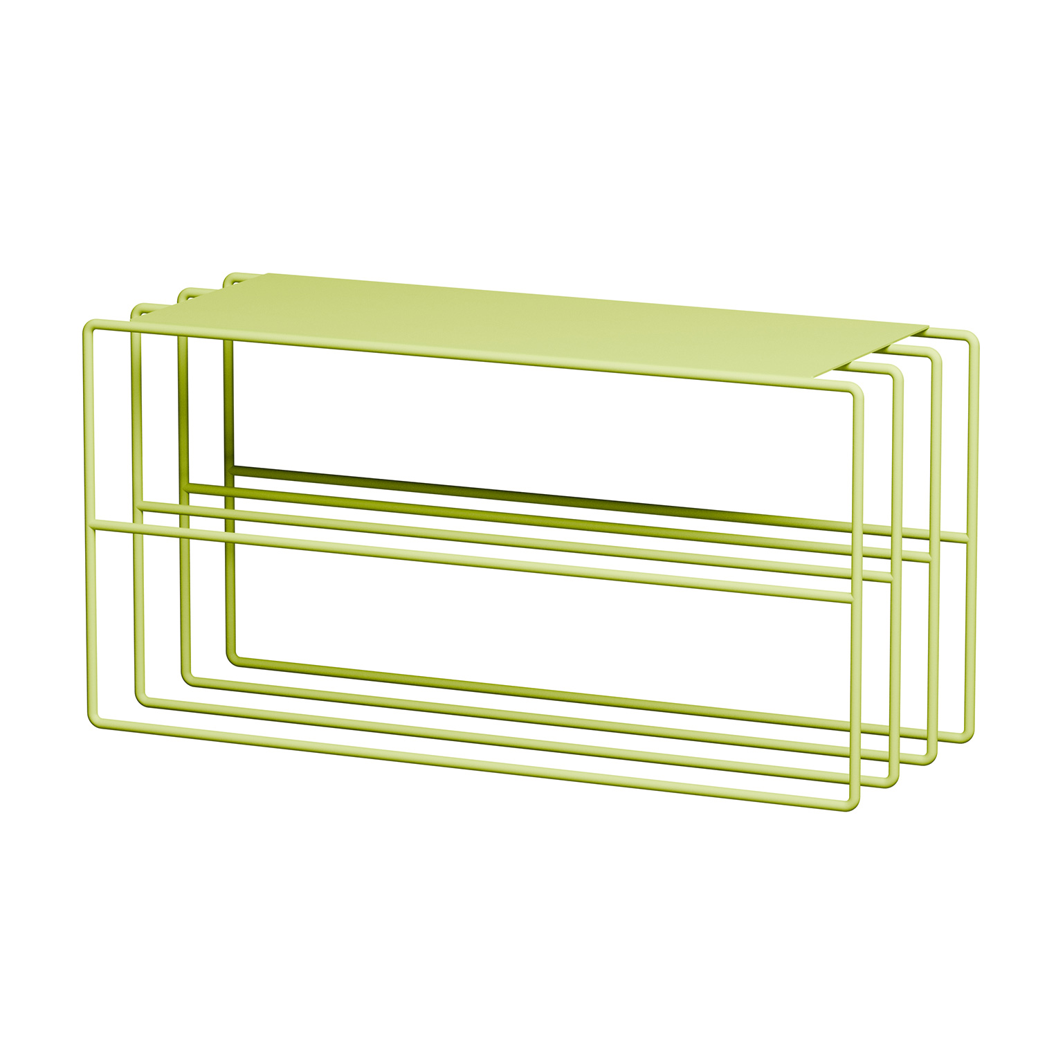 Metallbude - Neva Schuhregal matcha latte