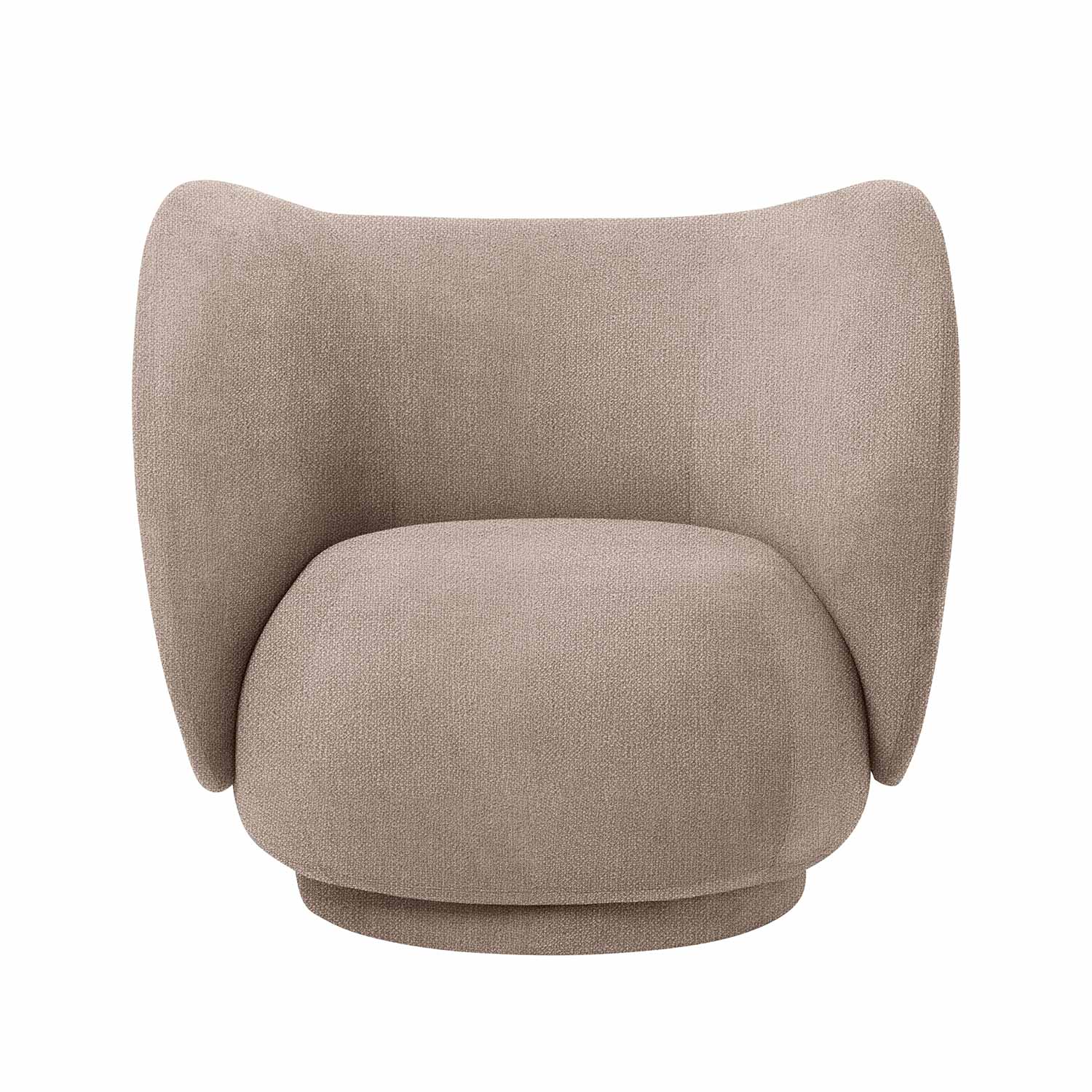 ferm living rico lounge chair boucle sand 85023
