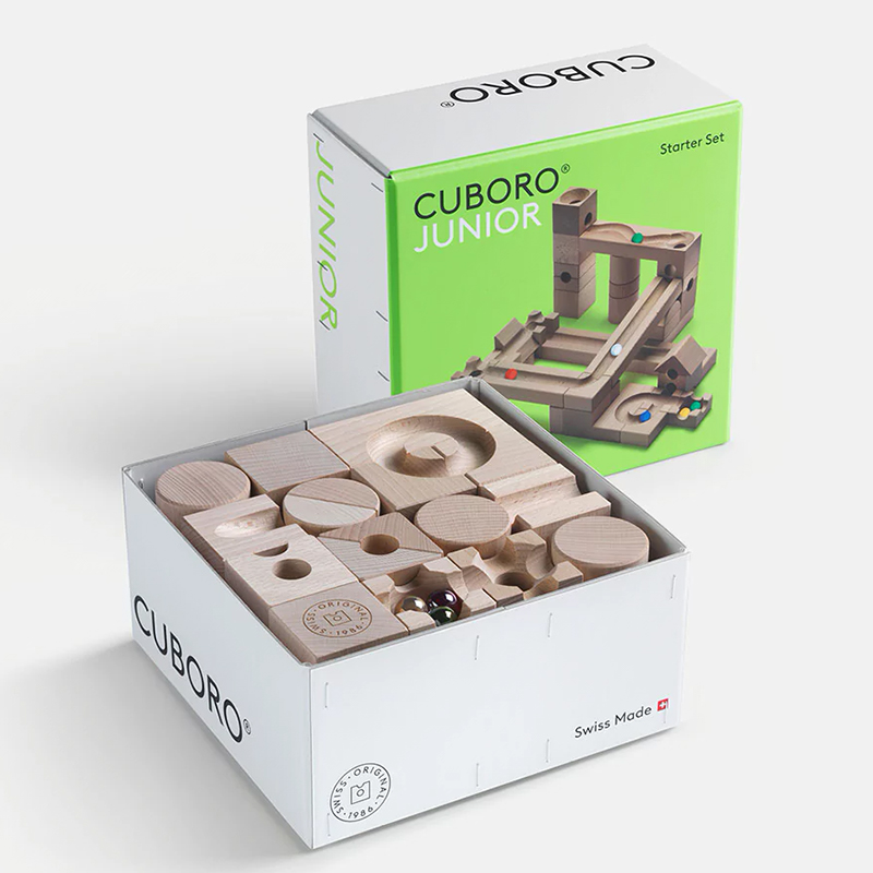 junior set holz kugelbahn cuboro 73123