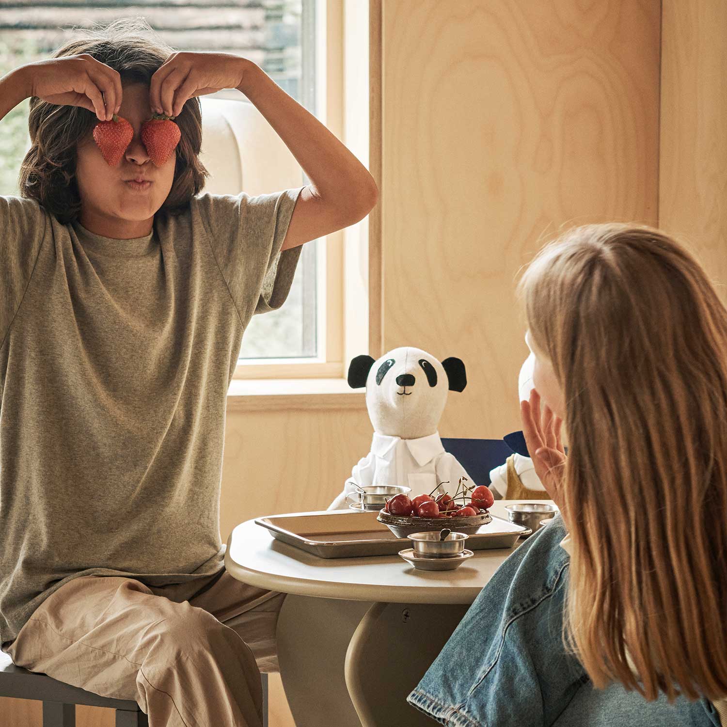 ferm living panda teddy natural kuscheltier tisch 96315