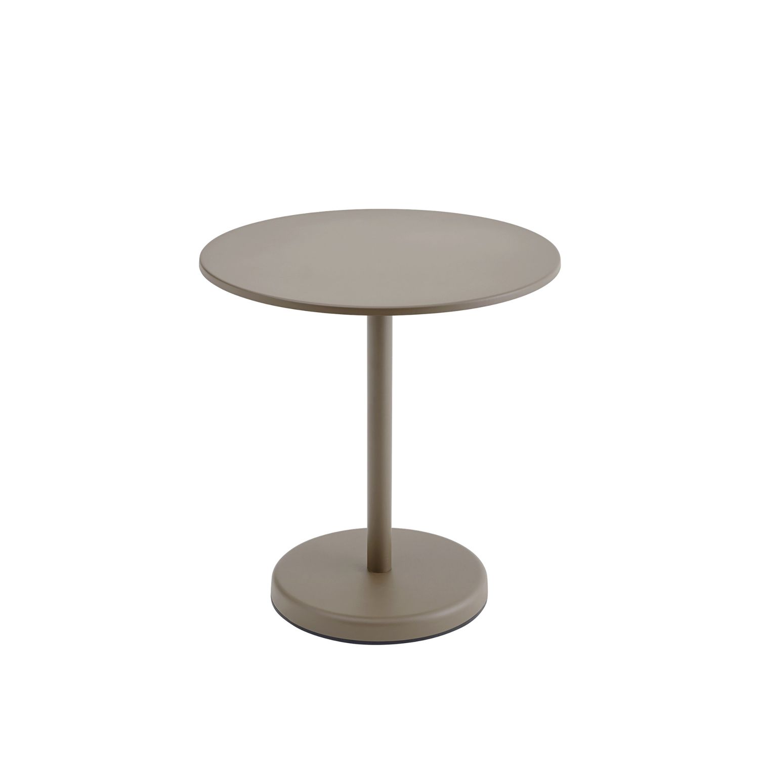 Muuto - Linear Steel Cafétisch rund taupe klein