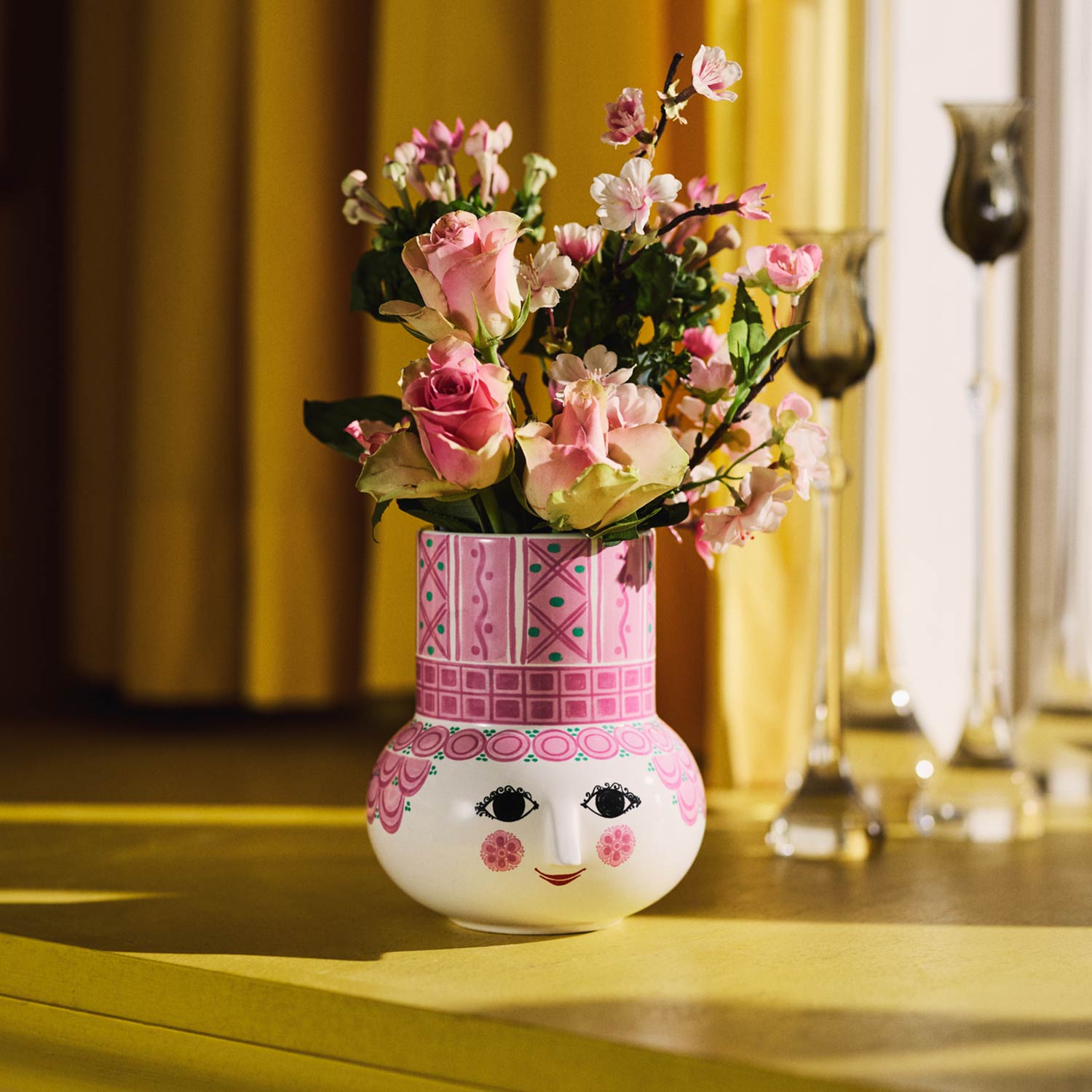 Björn Wiinblad - Olga Vase H15 cm pink