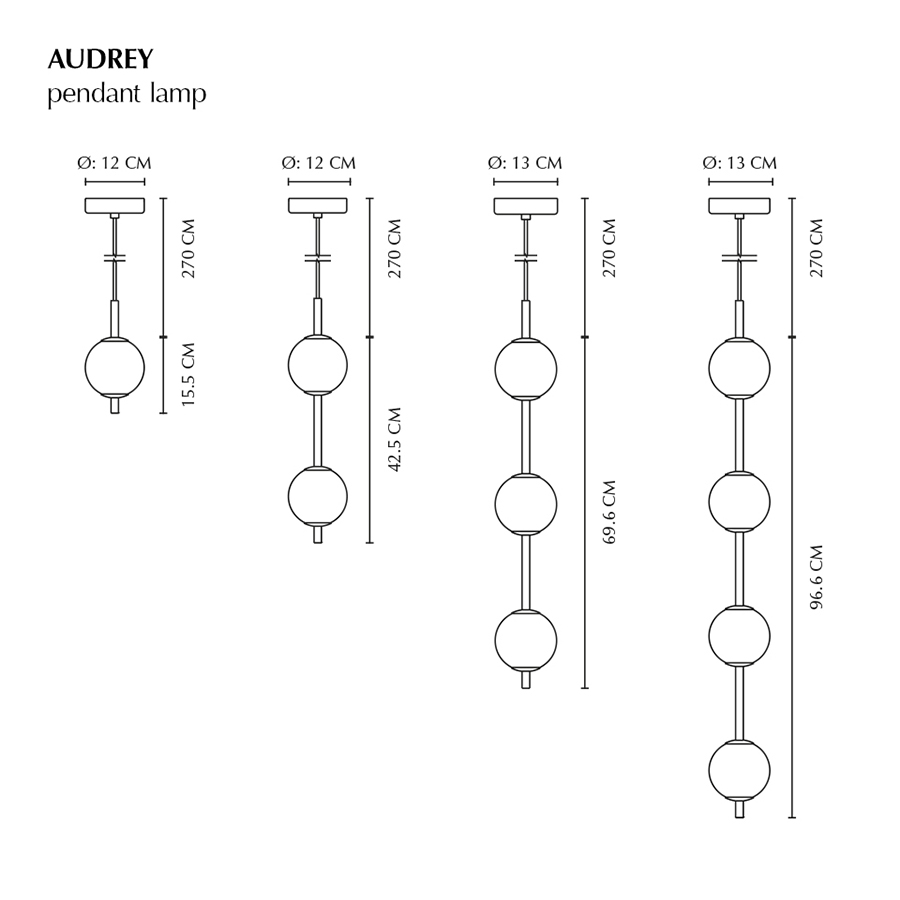 UMAGE - Audrey Pendelleuchte V2 messing 1