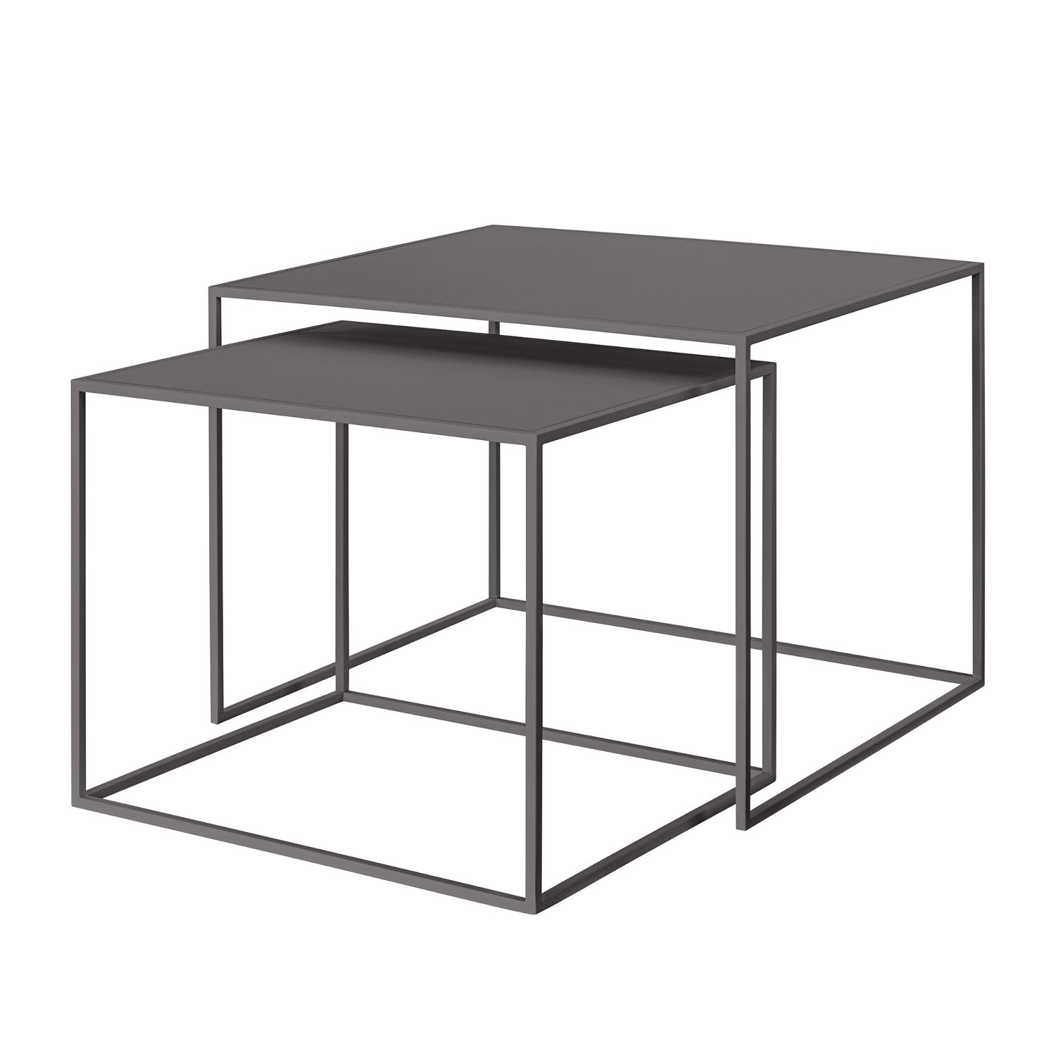 blomus - FERA Beistelltisch Größe L 2er Set Steel Gray