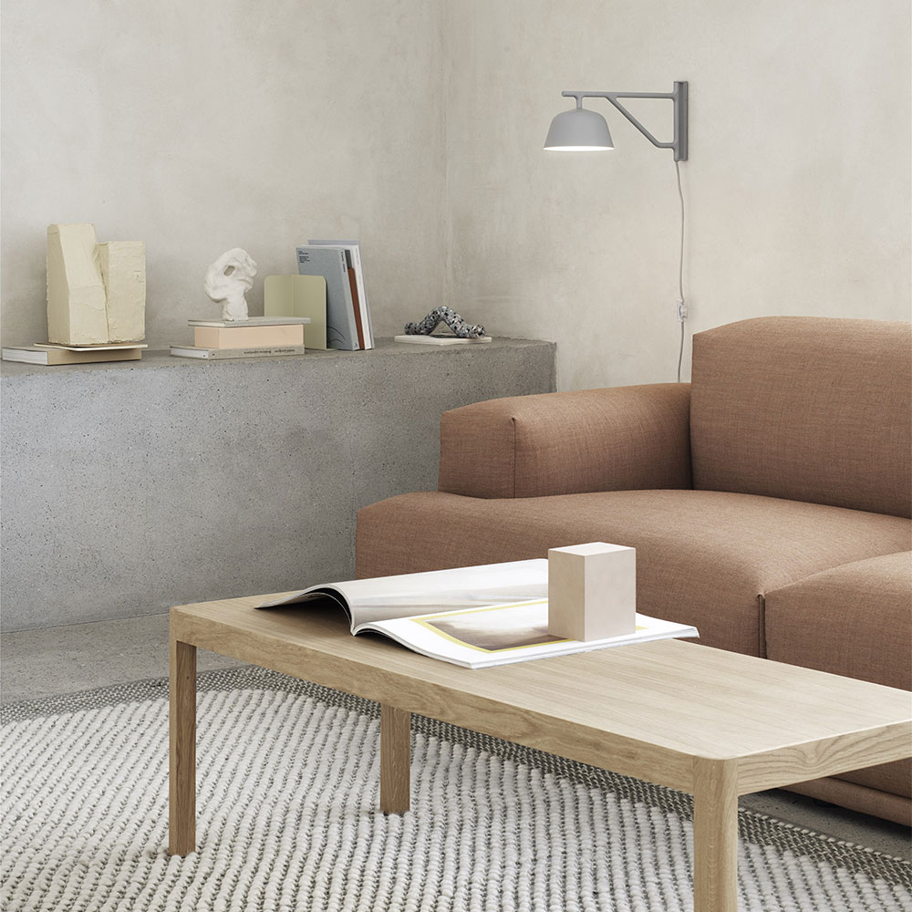 muuto ambit wandleuchte grau 55931